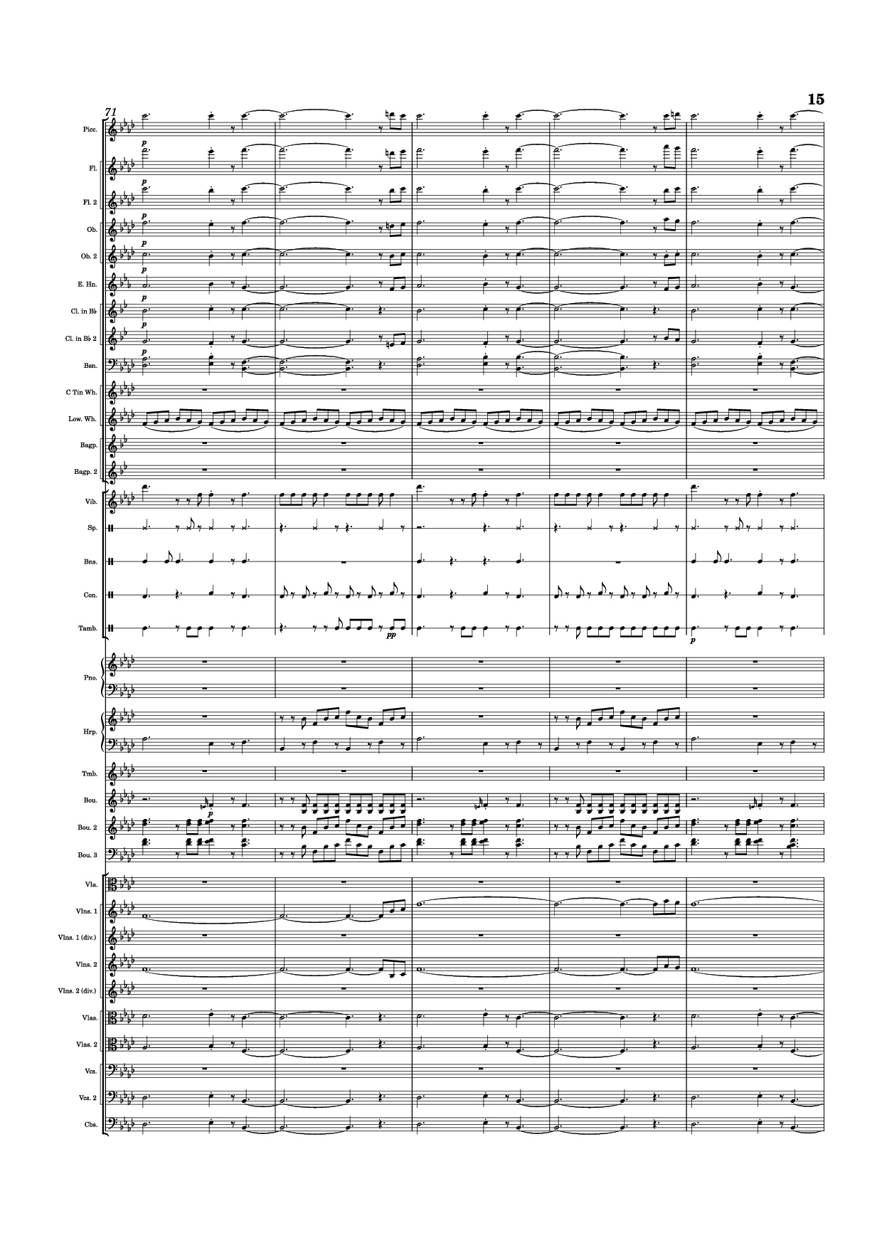 Trang 15 của Sheet nhạc PDF Piano bài hát Dusk Falls Piano - Hiroki Morishita