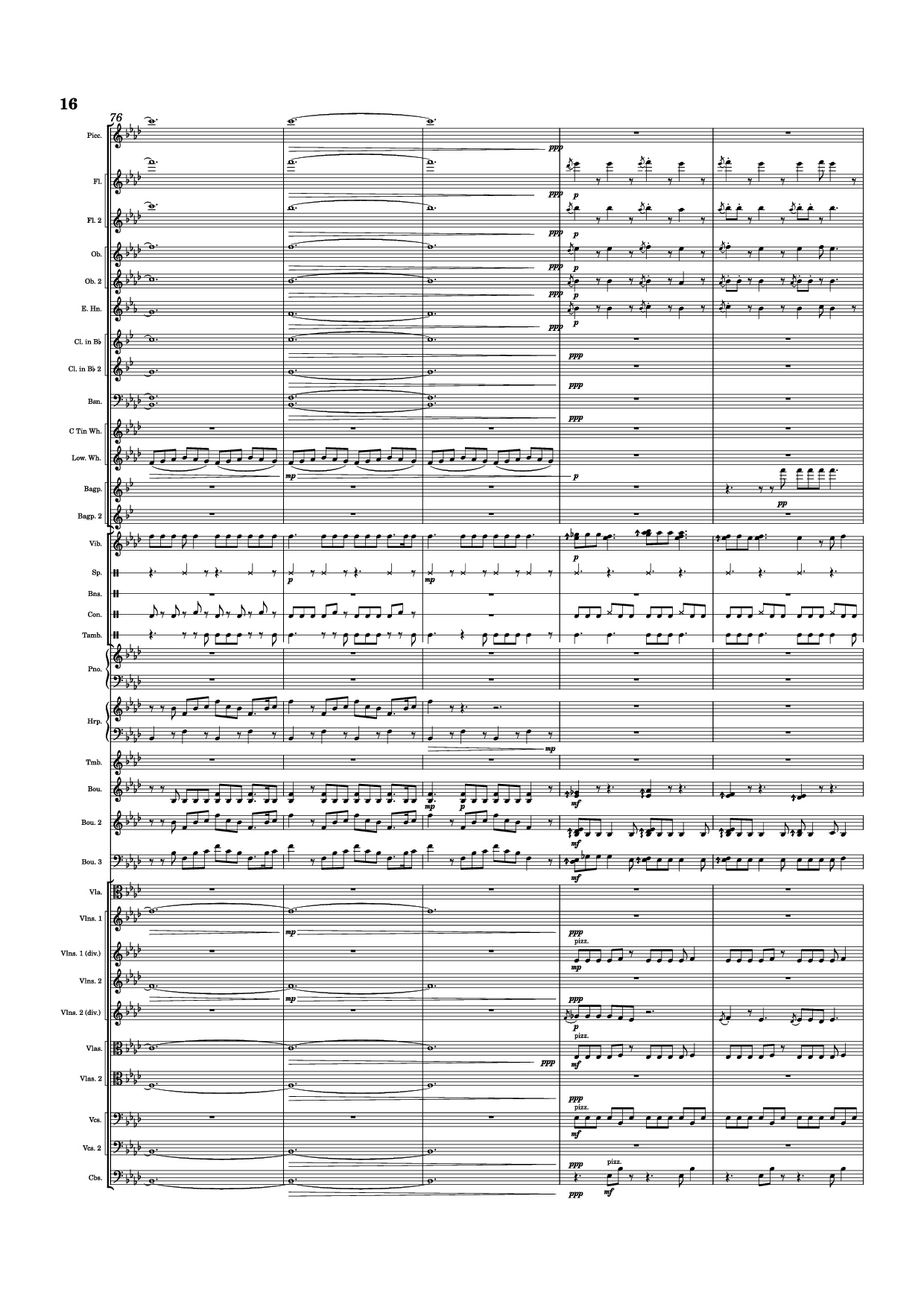 Trang 16 của Sheet nhạc PDF Piano bài hát Dusk Falls Piano - Hiroki Morishita