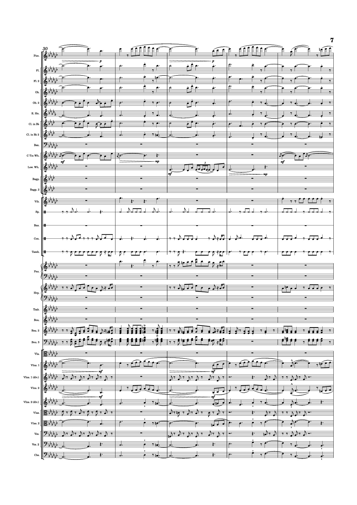 Trang 7 của Sheet nhạc PDF Piano bài hát Dusk Falls Piano - Hiroki Morishita