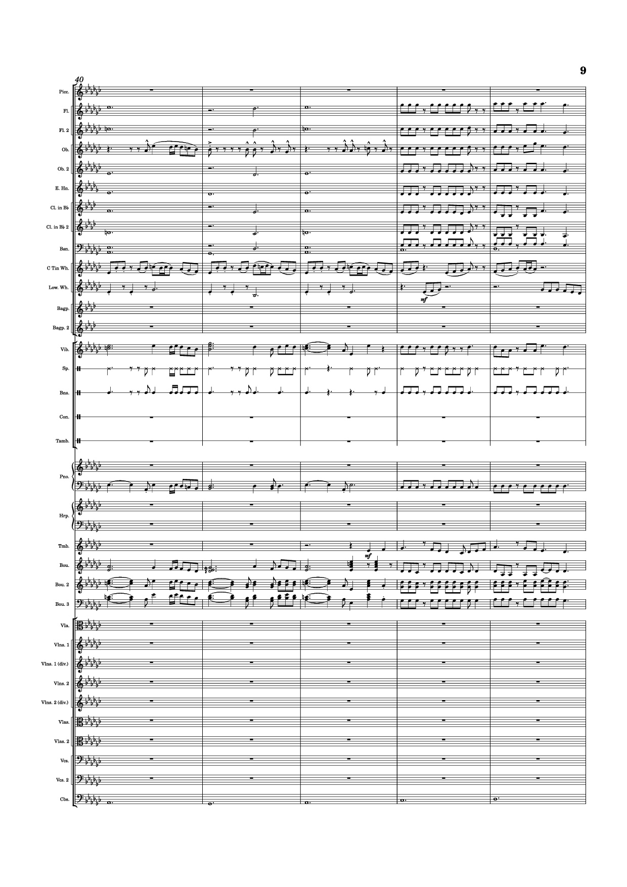 Trang 9 của Sheet nhạc PDF Piano bài hát Dusk Falls Piano - Hiroki Morishita