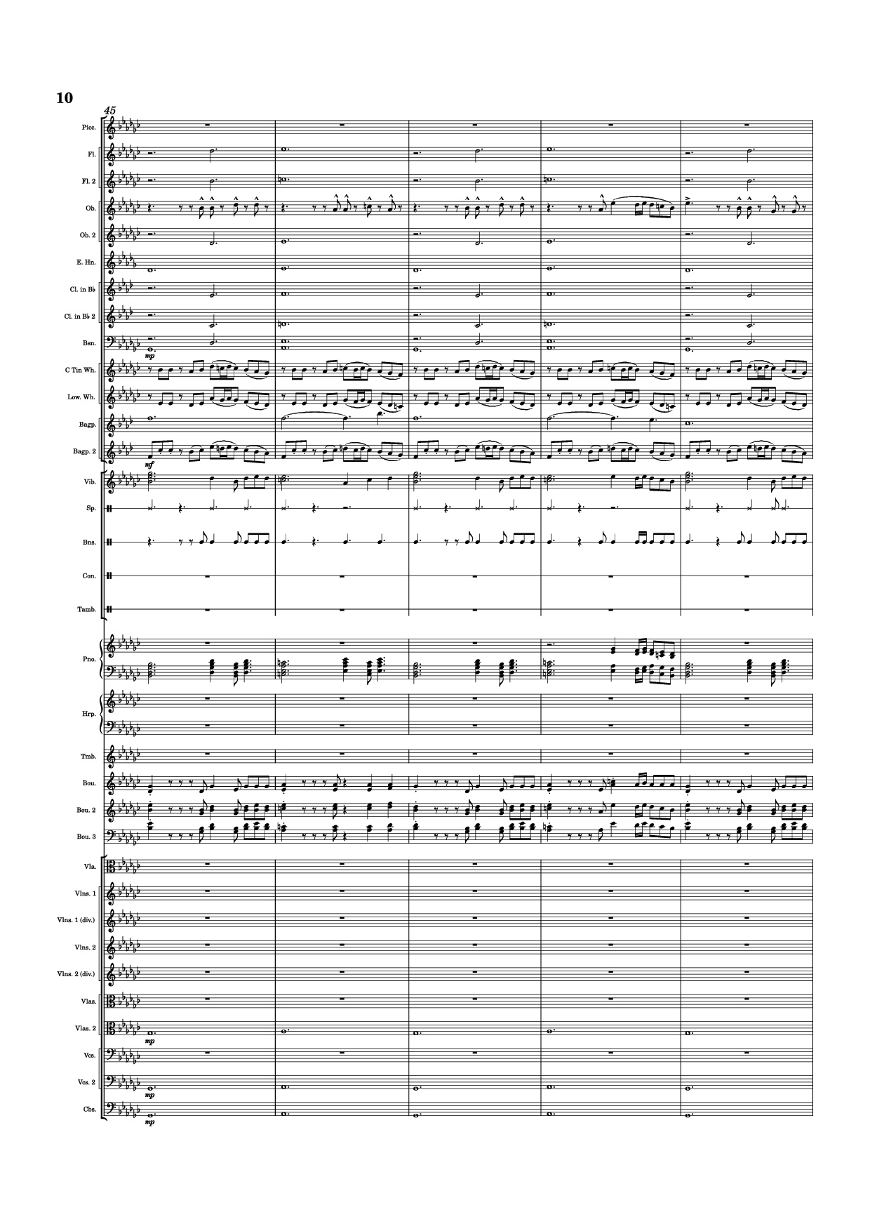 Trang 10 của Sheet nhạc PDF Piano bài hát Dusk Falls Piano - Hiroki Morishita