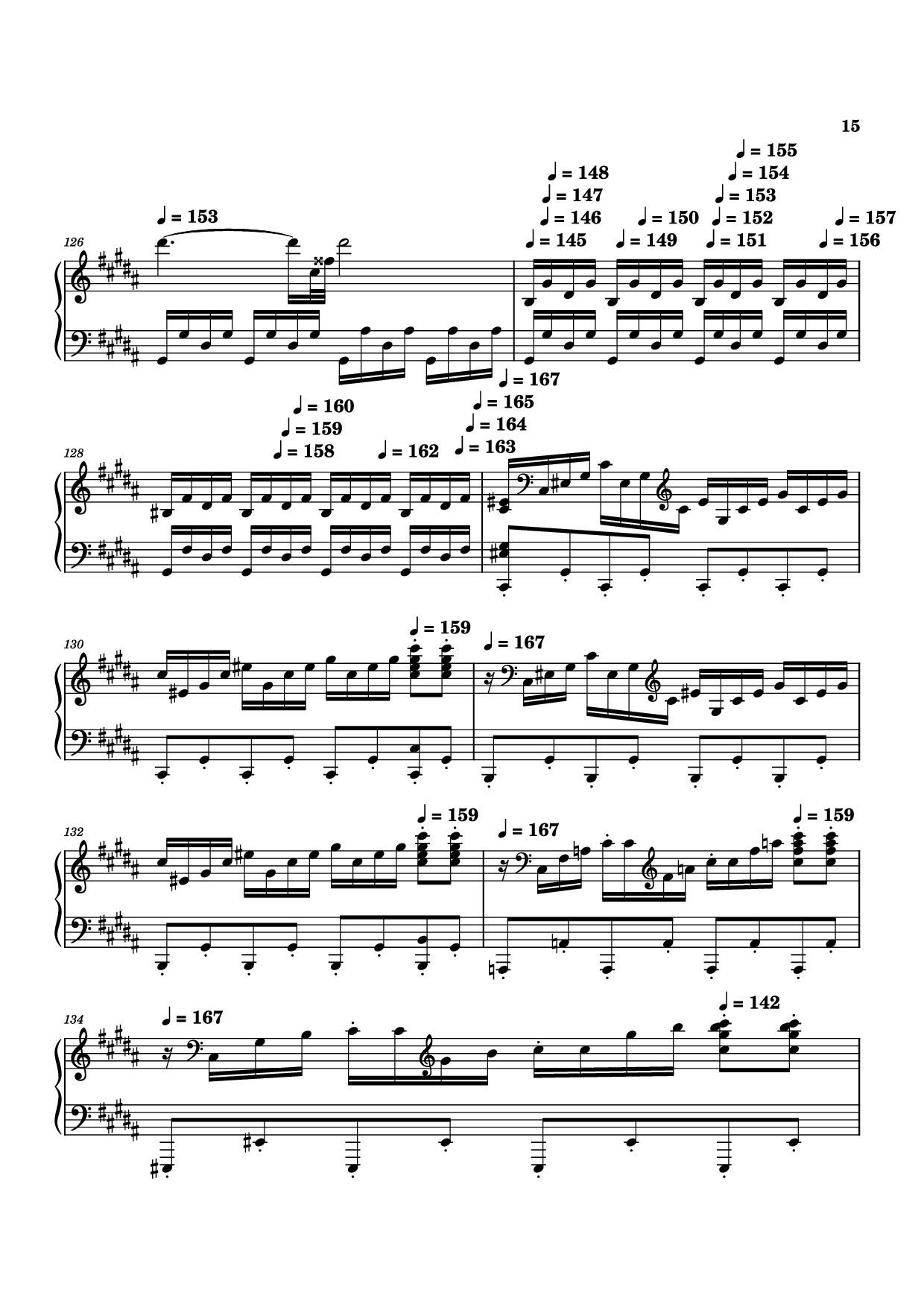Trang 15 của Sheet nhạc PDF bài hát Moonlight Sonata 3rd Movement Piano - Kudoshinichit