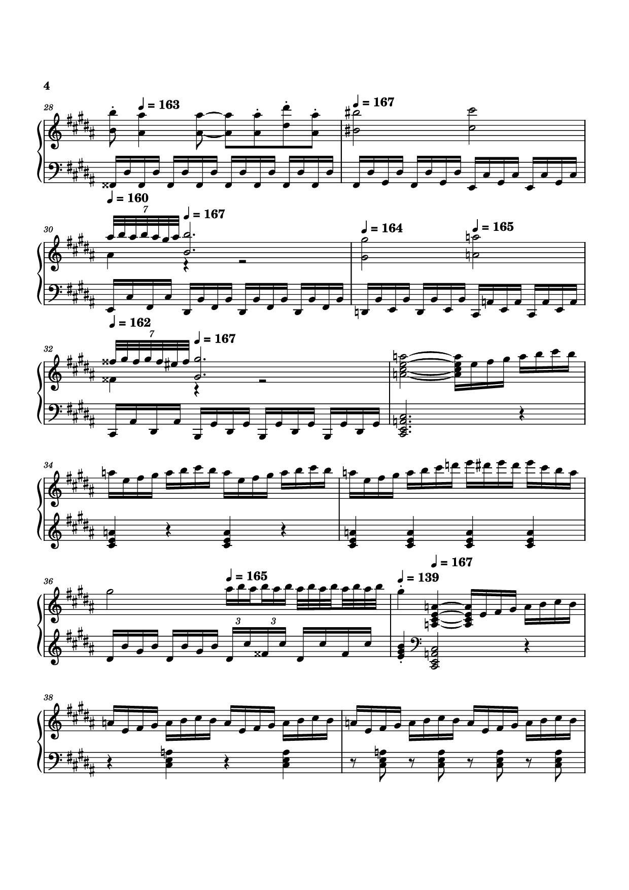 Trang 4 của Sheet nhạc PDF bài hát Moonlight Sonata 3rd Movement Piano - Kudoshinichit