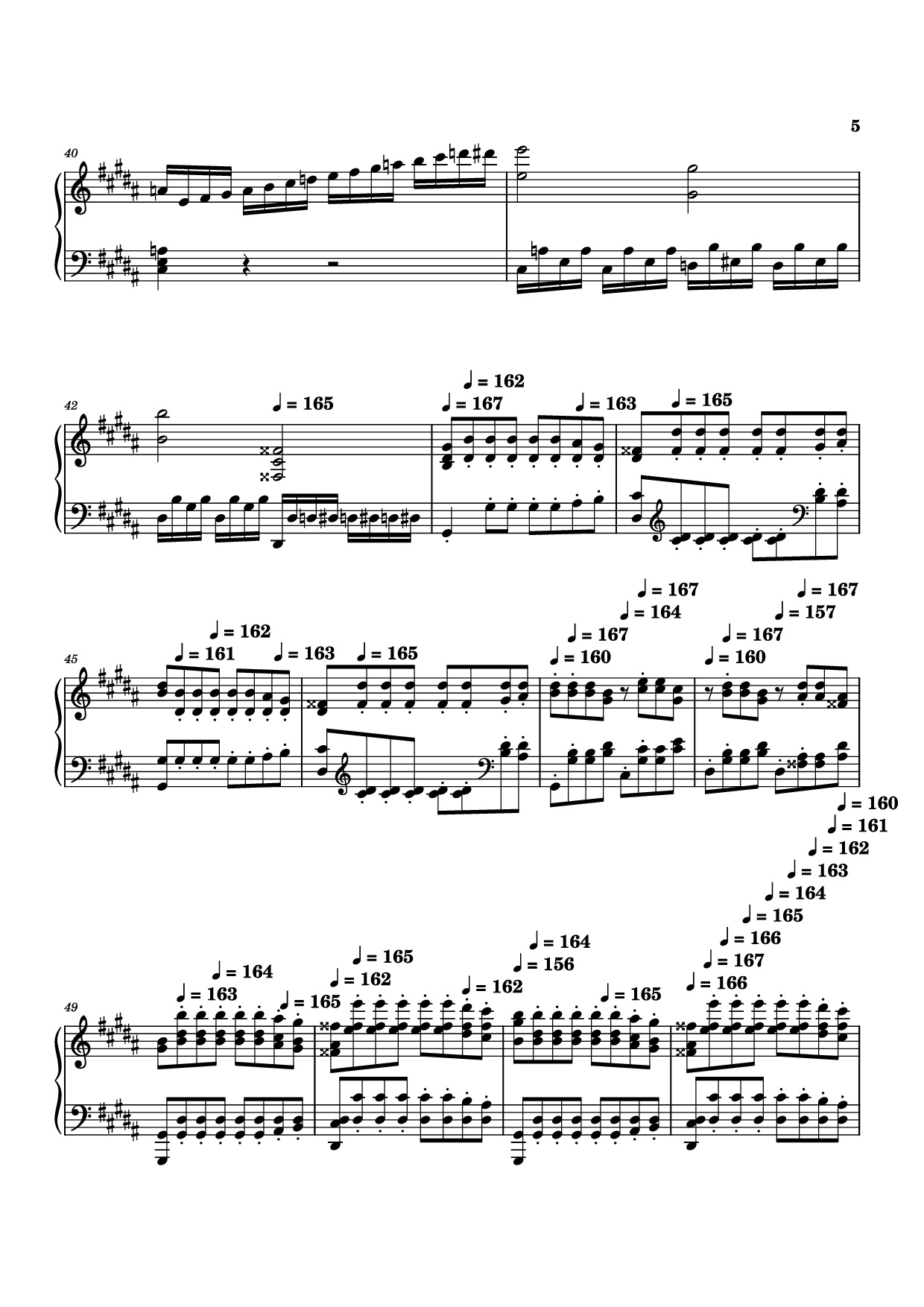 Trang 5 của Sheet nhạc PDF bài hát Moonlight Sonata 3rd Movement Piano - Kudoshinichit