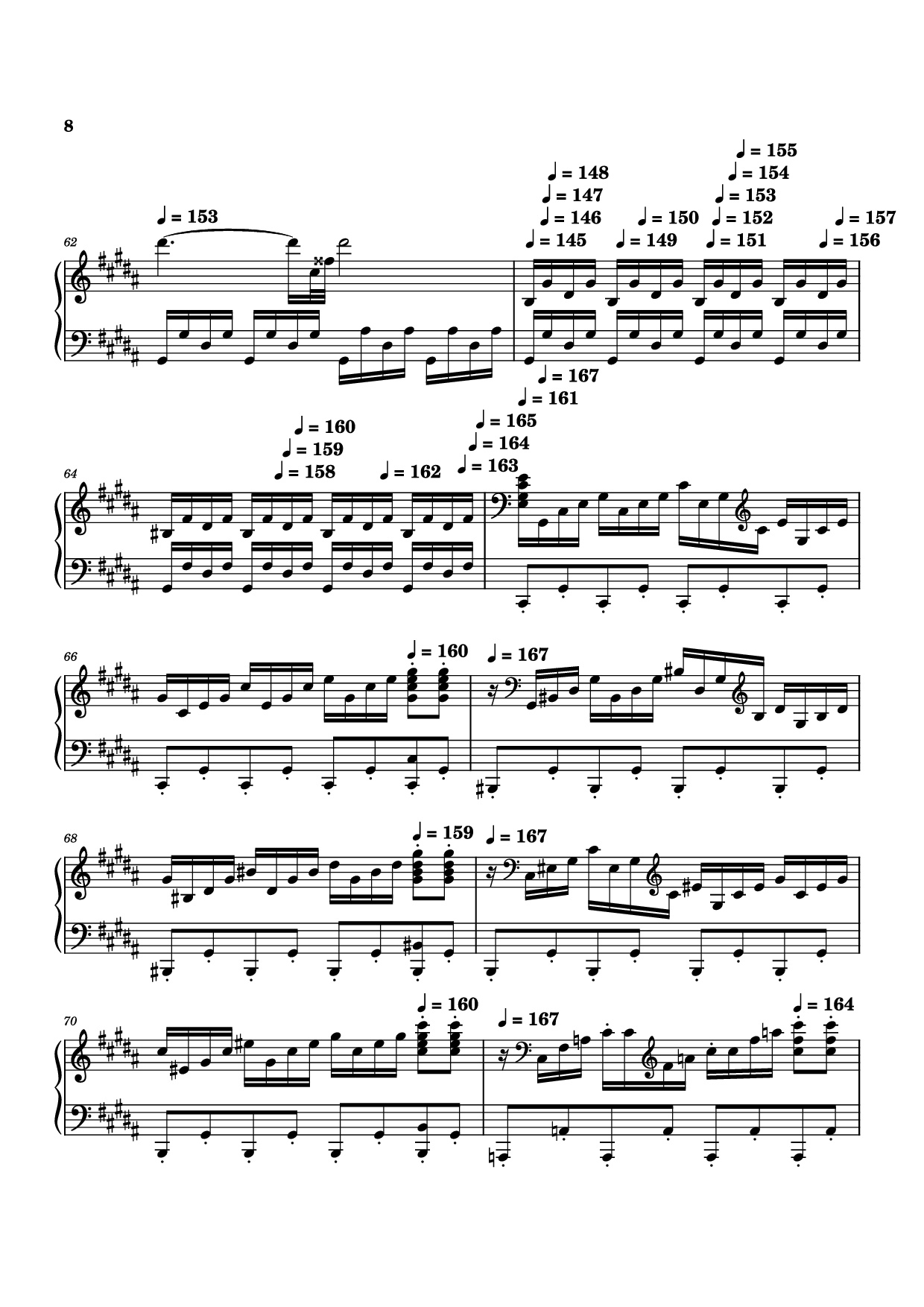 Trang 8 của Sheet nhạc PDF bài hát Moonlight Sonata 3rd Movement Piano - Kudoshinichit