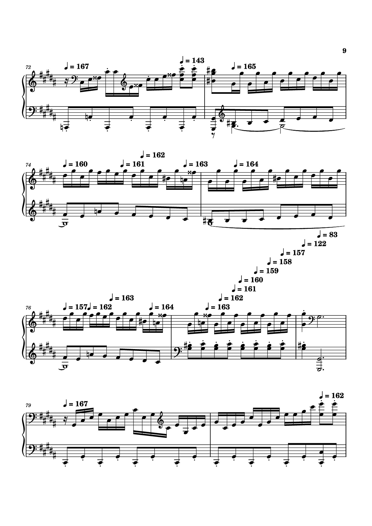 Trang 9 của Sheet nhạc PDF bài hát Moonlight Sonata 3rd Movement Piano - Kudoshinichit