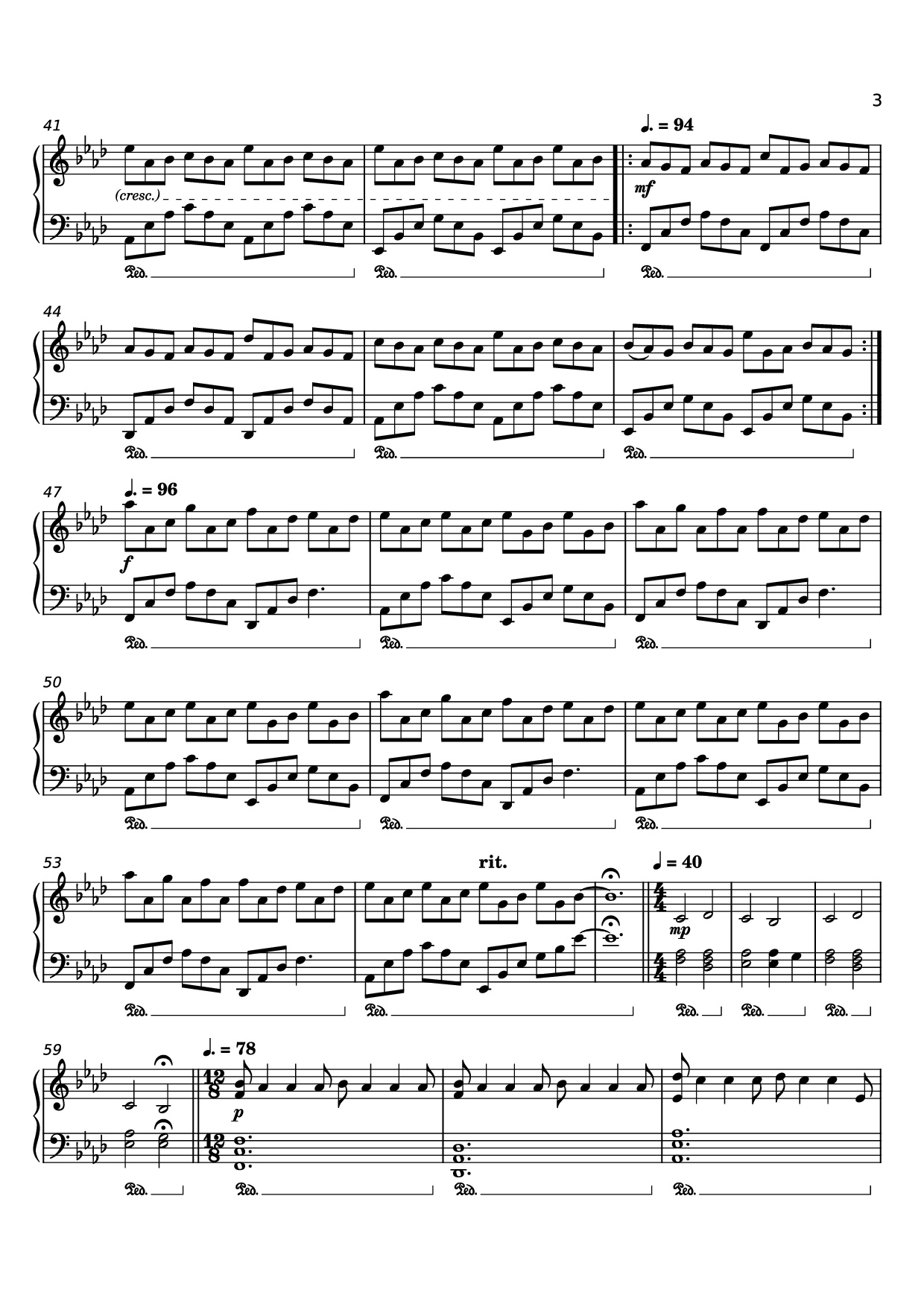 Trang 3 của Sheet nhạc PDF Piano bài hát Nuvole Bianchi Piano - Undefined