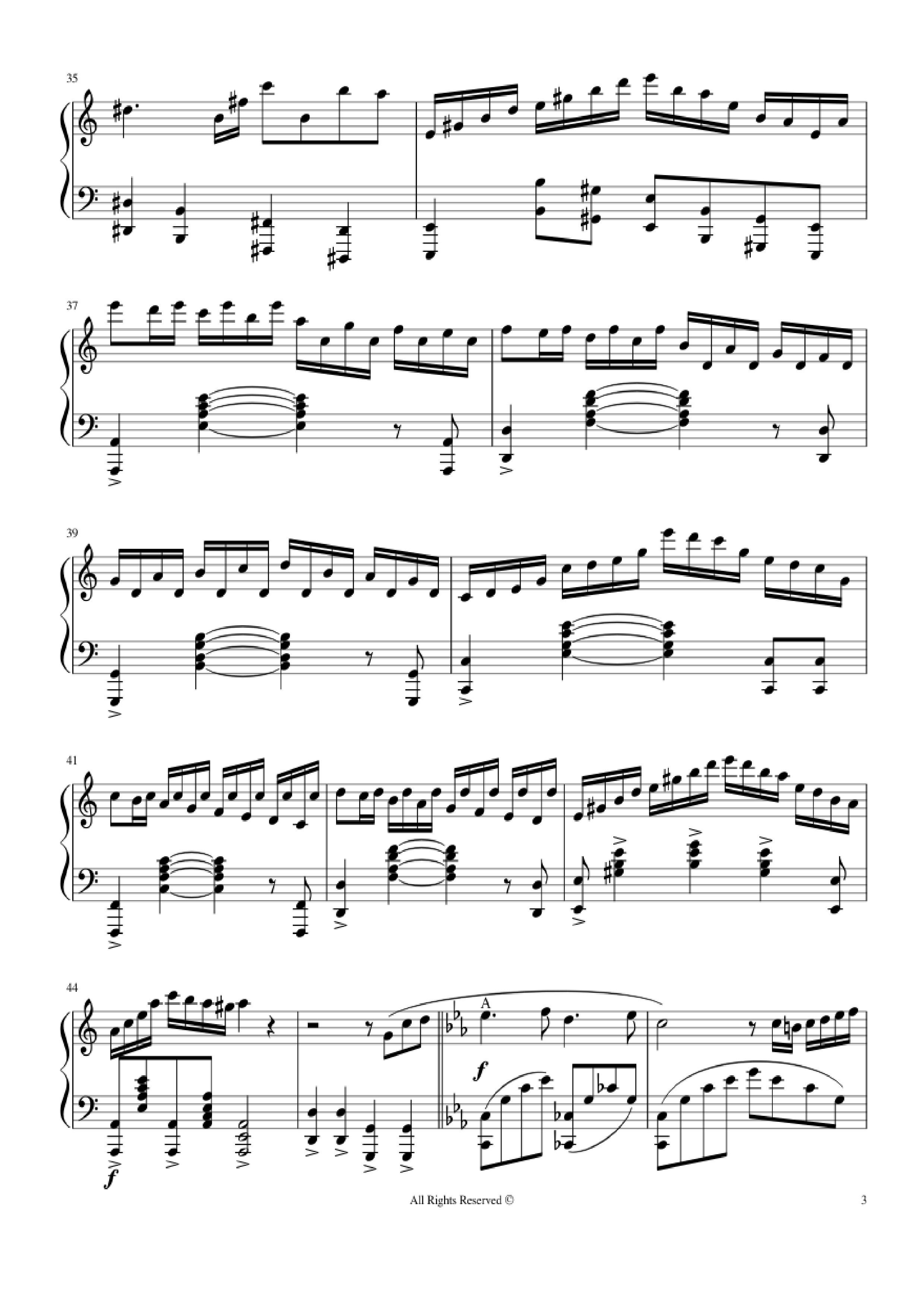 Trang 3 của Sheet nhạc PDF Piano bài hát Beethoven Virus - BanYa