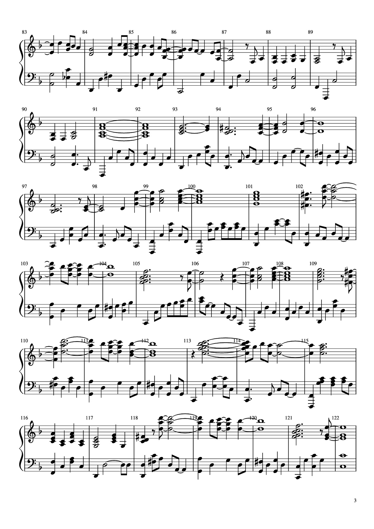 Trang 3 của Sheet nhạc PDF Piano bài hát Goodbye Marylou Piano - Undefined