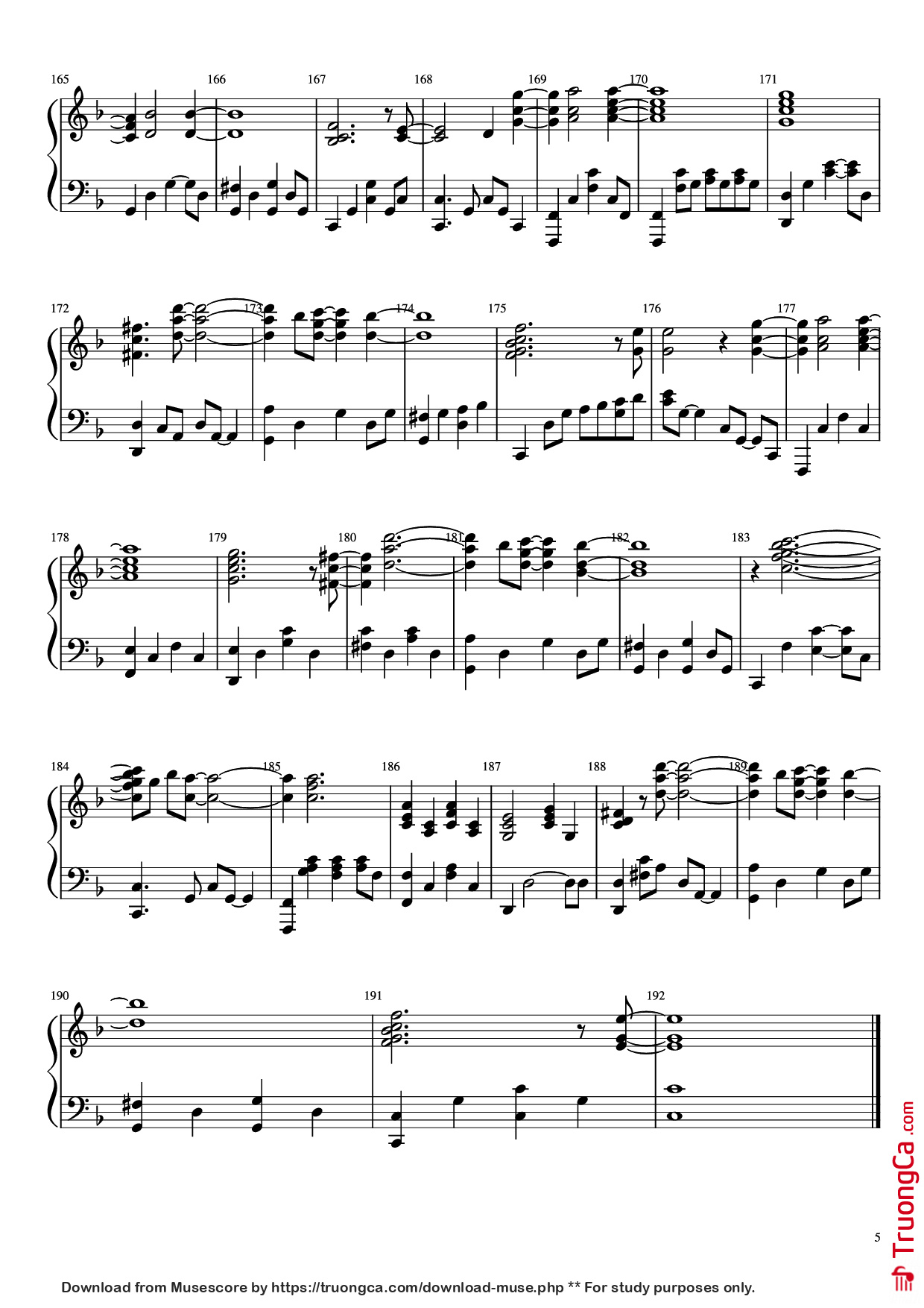 Trang 5 của Sheet nhạc PDF Piano bài hát Goodbye Marylou Piano - Undefined