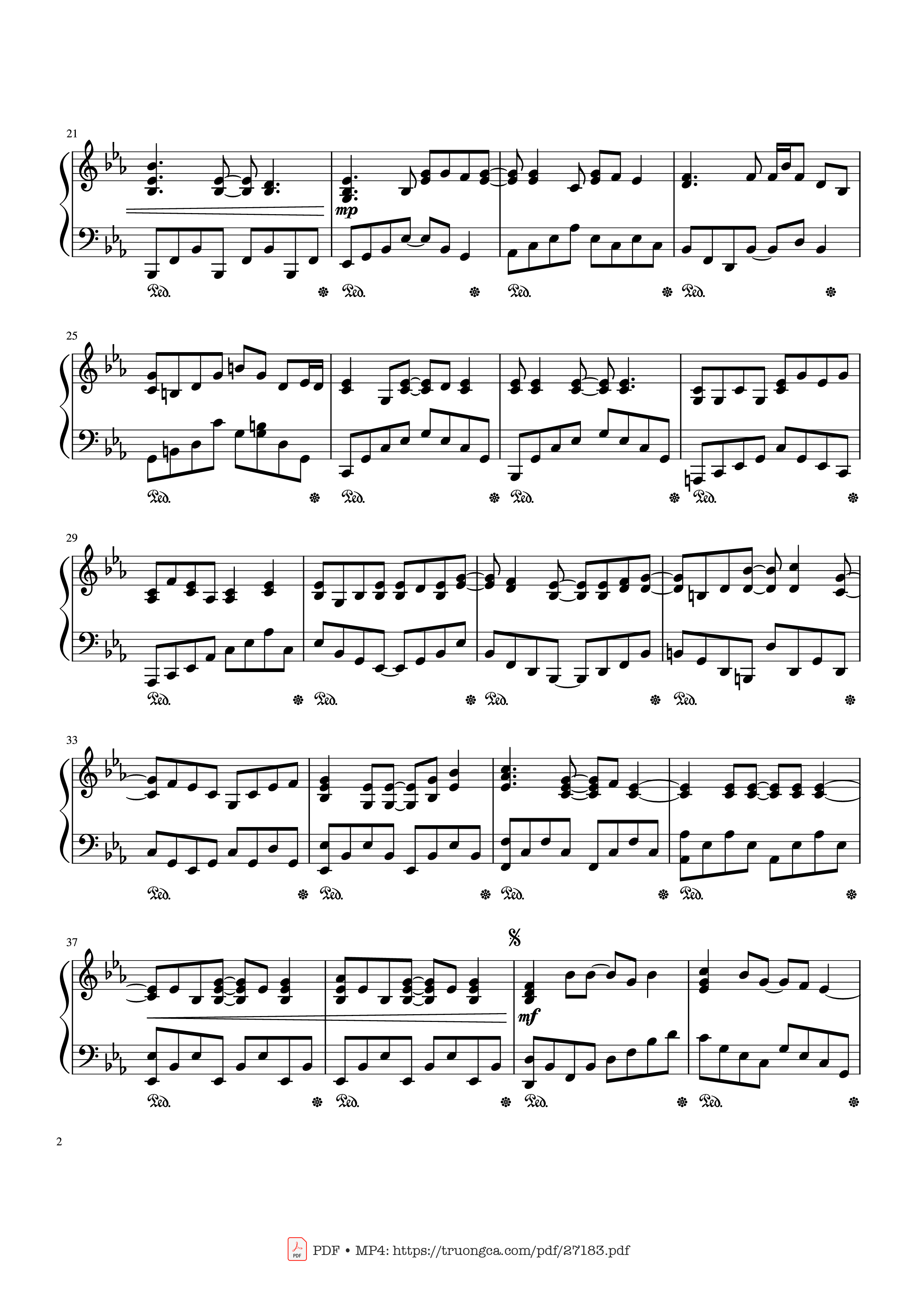 Trang 2 của Sheet nhạc PDF bài hát YOUR SONG Piano - Written by Elton John and Bernie Taupin