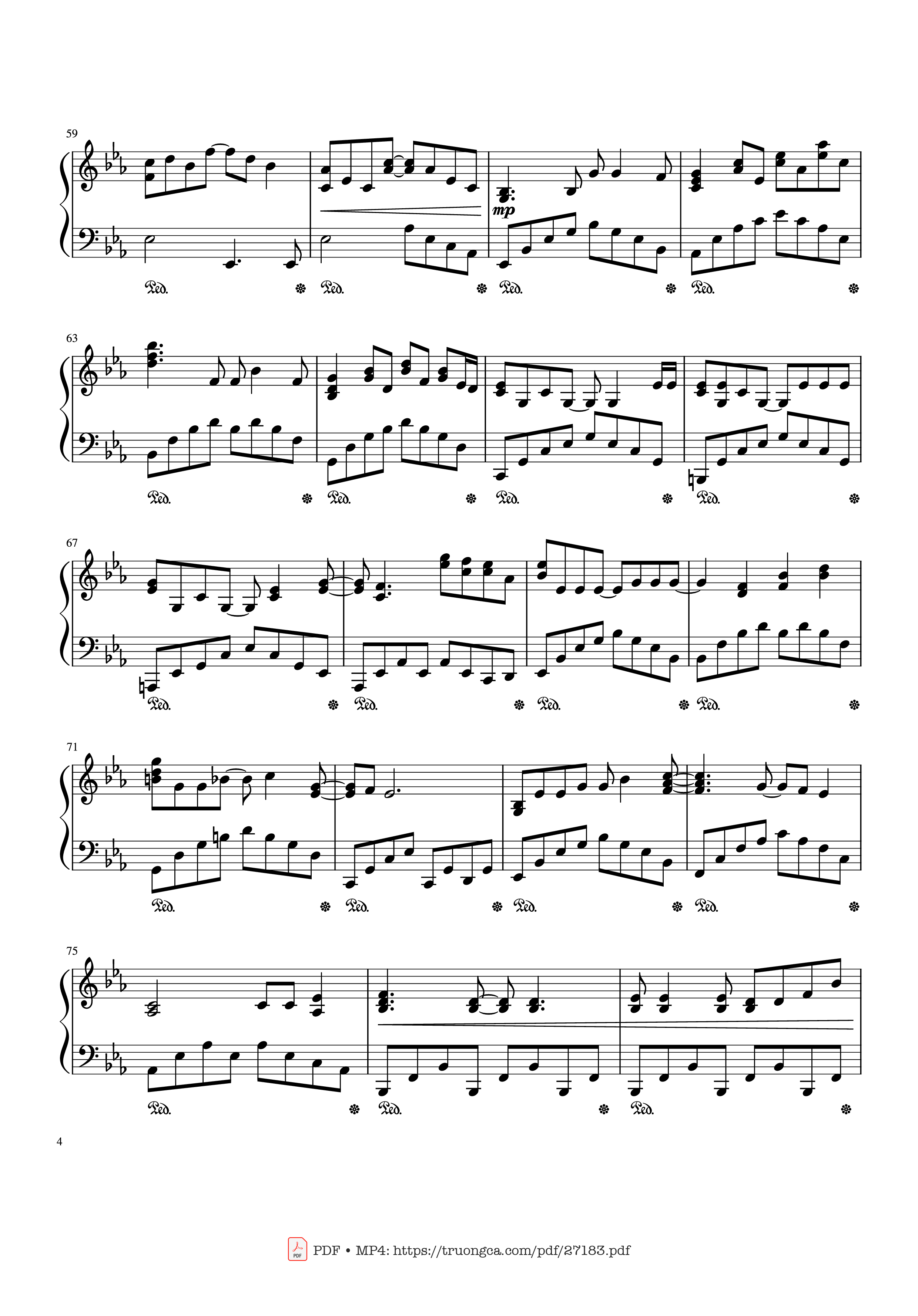 Trang 4 của Sheet nhạc PDF bài hát YOUR SONG Piano - Written by Elton John and Bernie Taupin