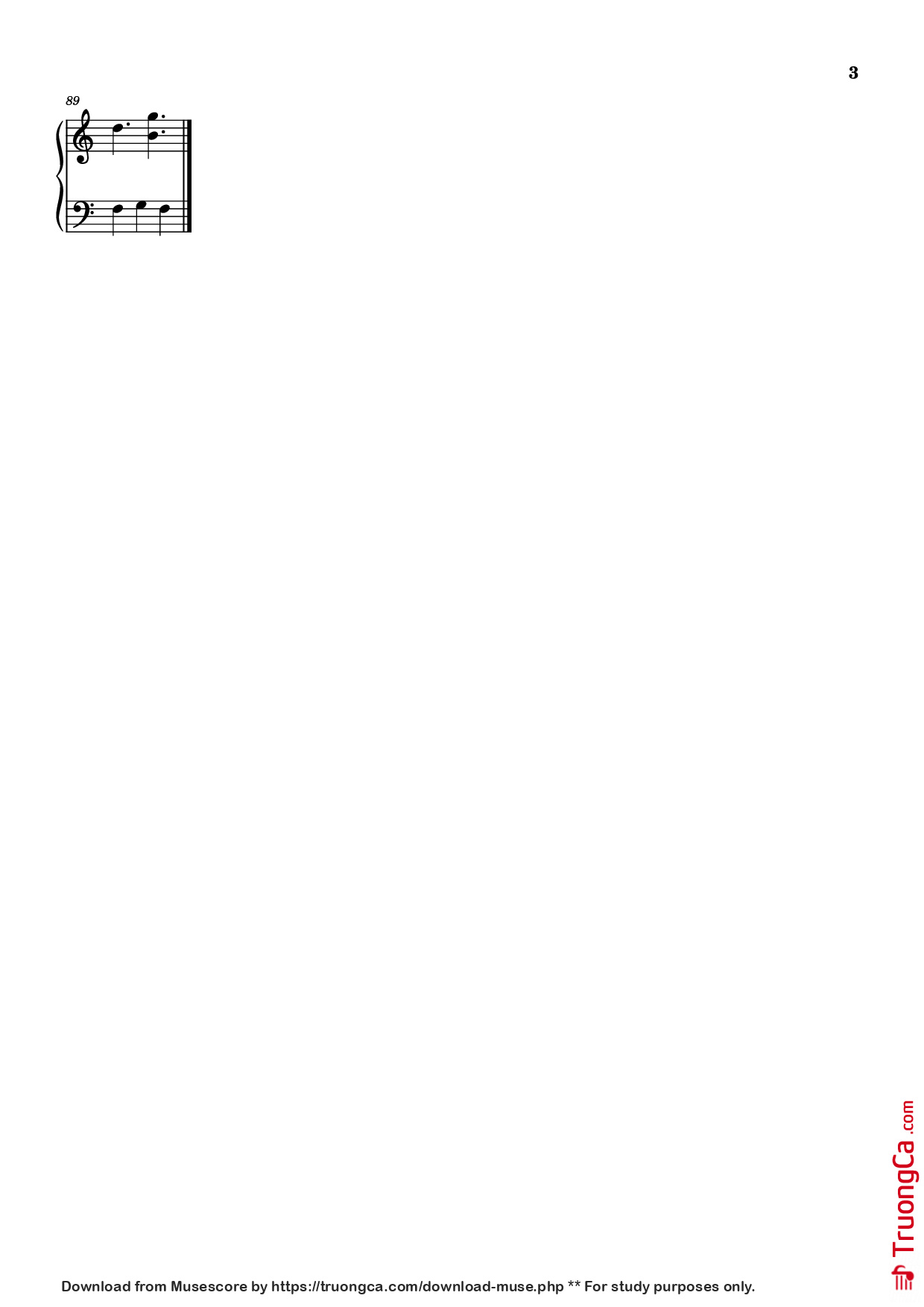 Trang 3 của Sheet nhạc PDF Piano bài hát A Fragment Of My Soul Piano - Invadable Harmony