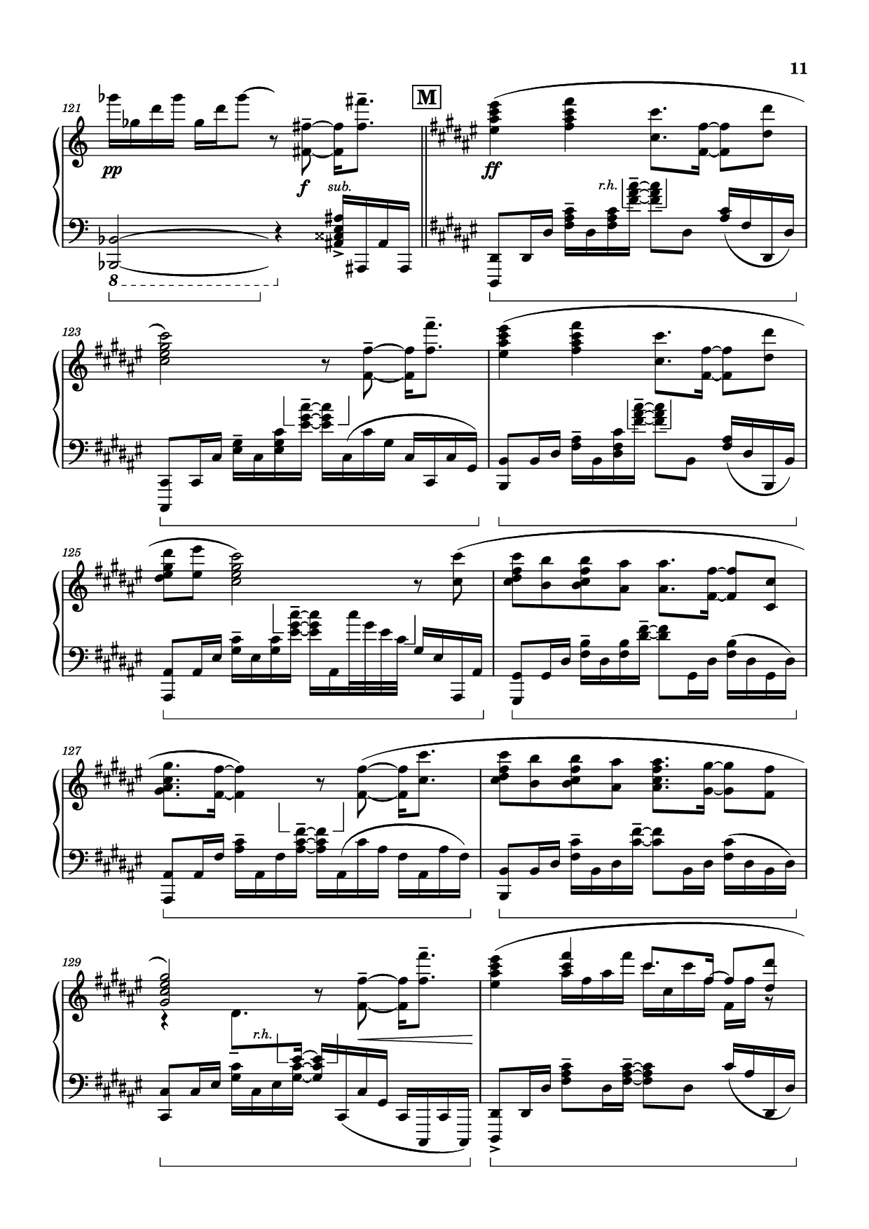 Trang 11 của Sheet nhạc PDF Piano bài hát Bios Piano - Original Music by Hiroyuki Sawano