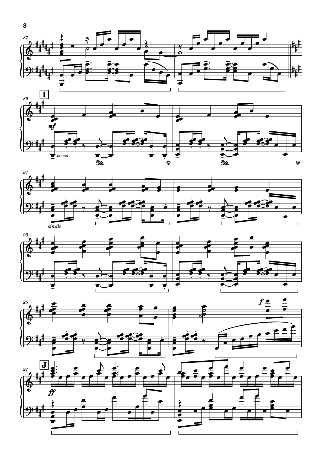 Trang 8 của Sheet nhạc PDF Piano bài hát Bios Piano - Original Music by Hiroyuki Sawano