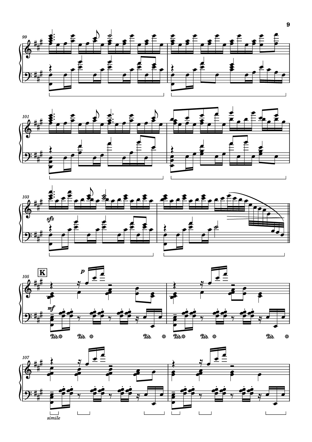 Trang 9 của Sheet nhạc PDF Piano bài hát Bios Piano - Original Music by Hiroyuki Sawano