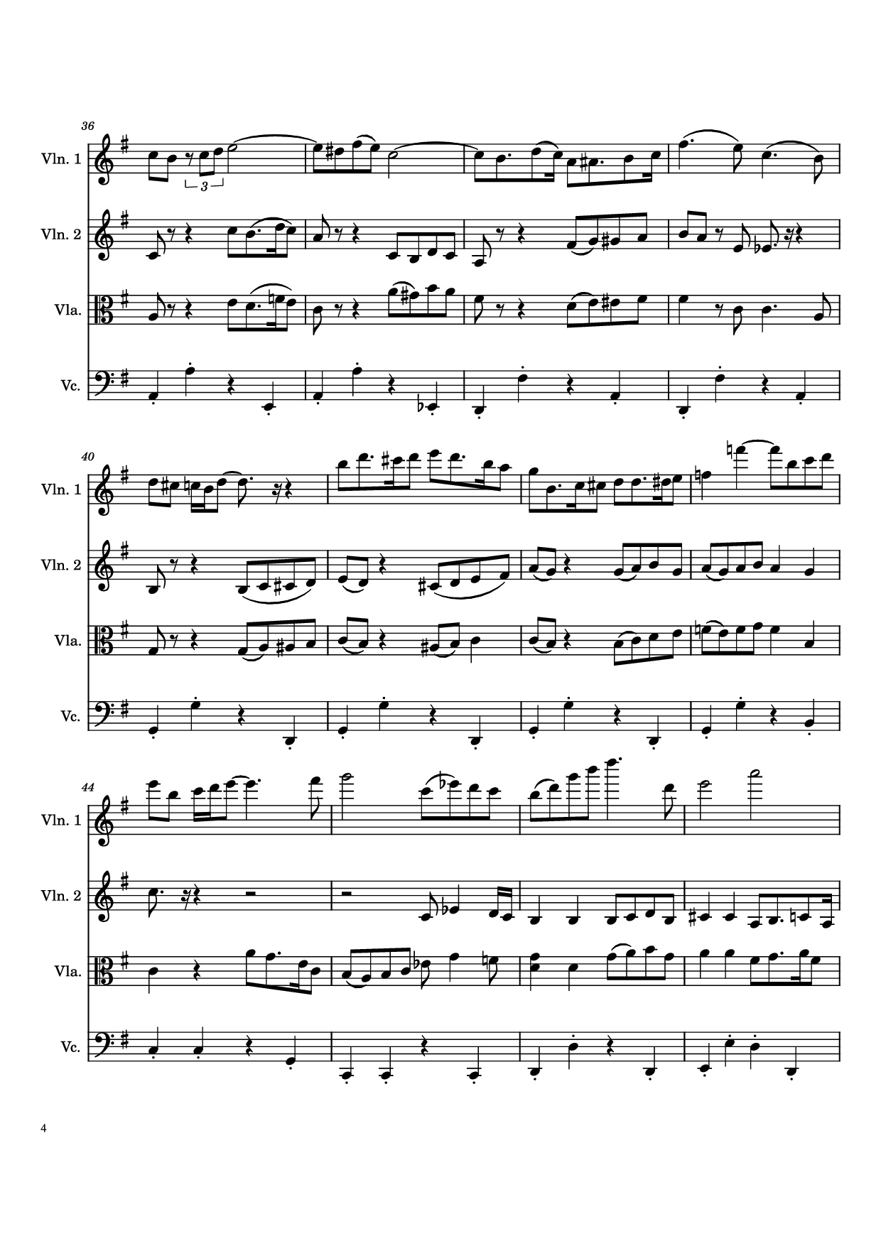 Trang 4 của Sheet nhạc PDF bài hát Por Una Cabeza Violin - Carlos Gardel