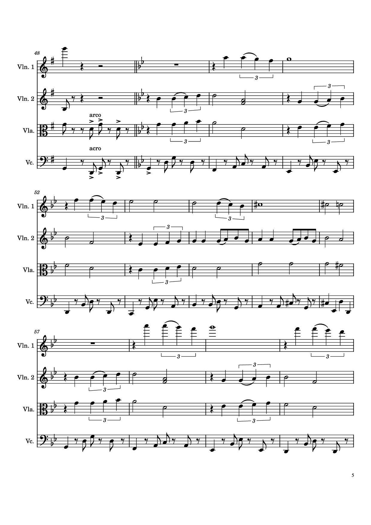 Trang 5 của Sheet nhạc PDF bài hát Por Una Cabeza Violin - Carlos Gardel
