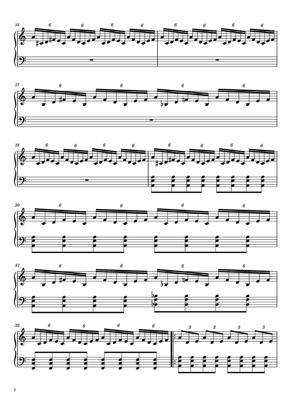 Trang 2 của Sheet nhạc PDF Piano bài hát Daydreaming Piano - Undefined
