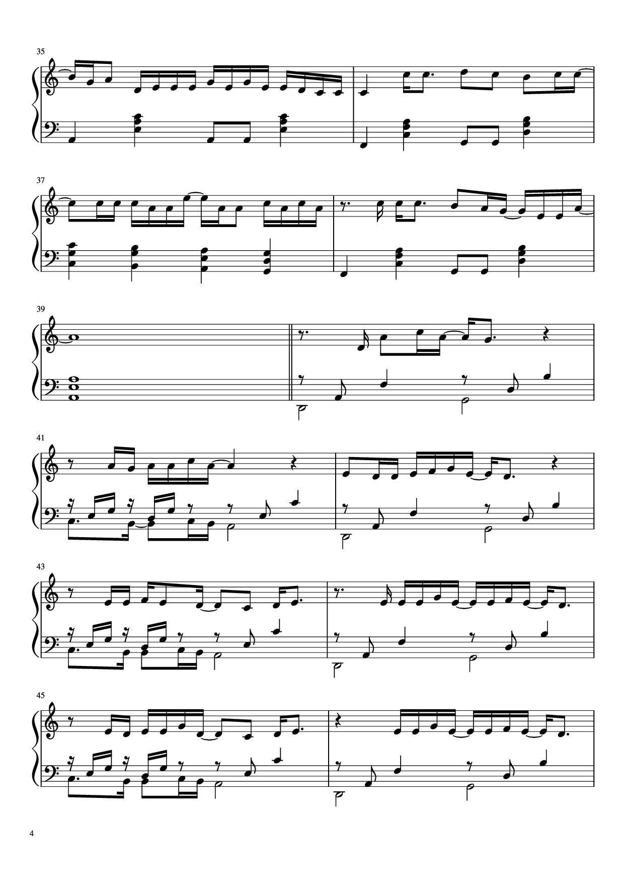 Trang 4 của Sheet nhạc PDF Piano bài hát Don