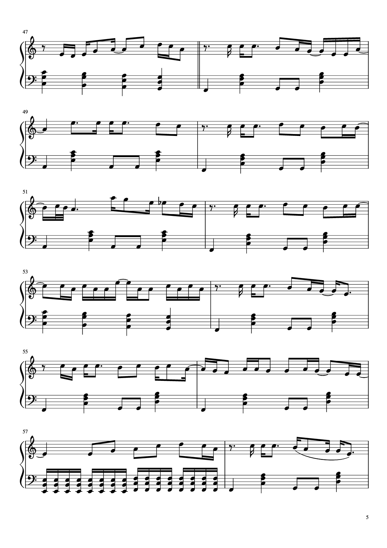 Trang 5 của Sheet nhạc PDF Piano bài hát Don