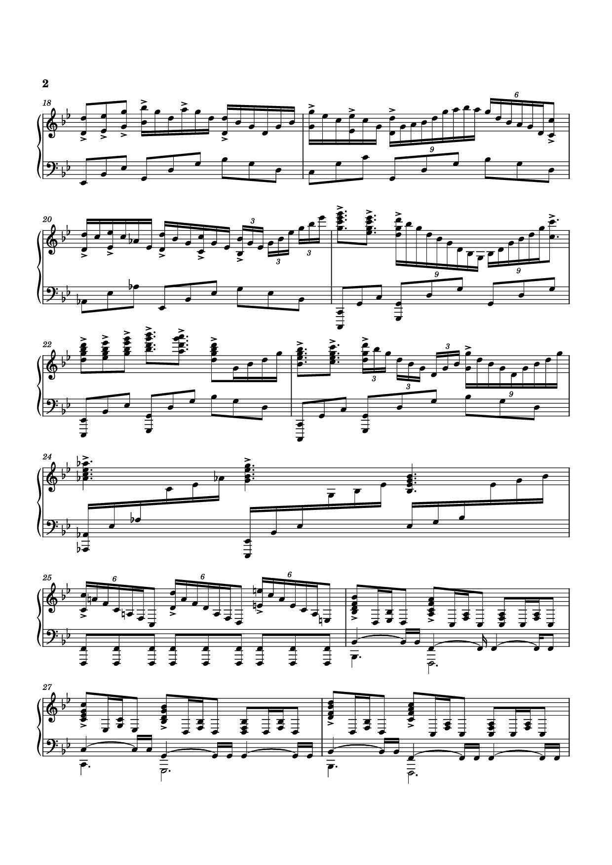 Trang 2 của Sheet nhạc PDF Piano bài hát Planet Earth II Suite Piano - Music by Hans Zimmer, Billie Ray Fingers