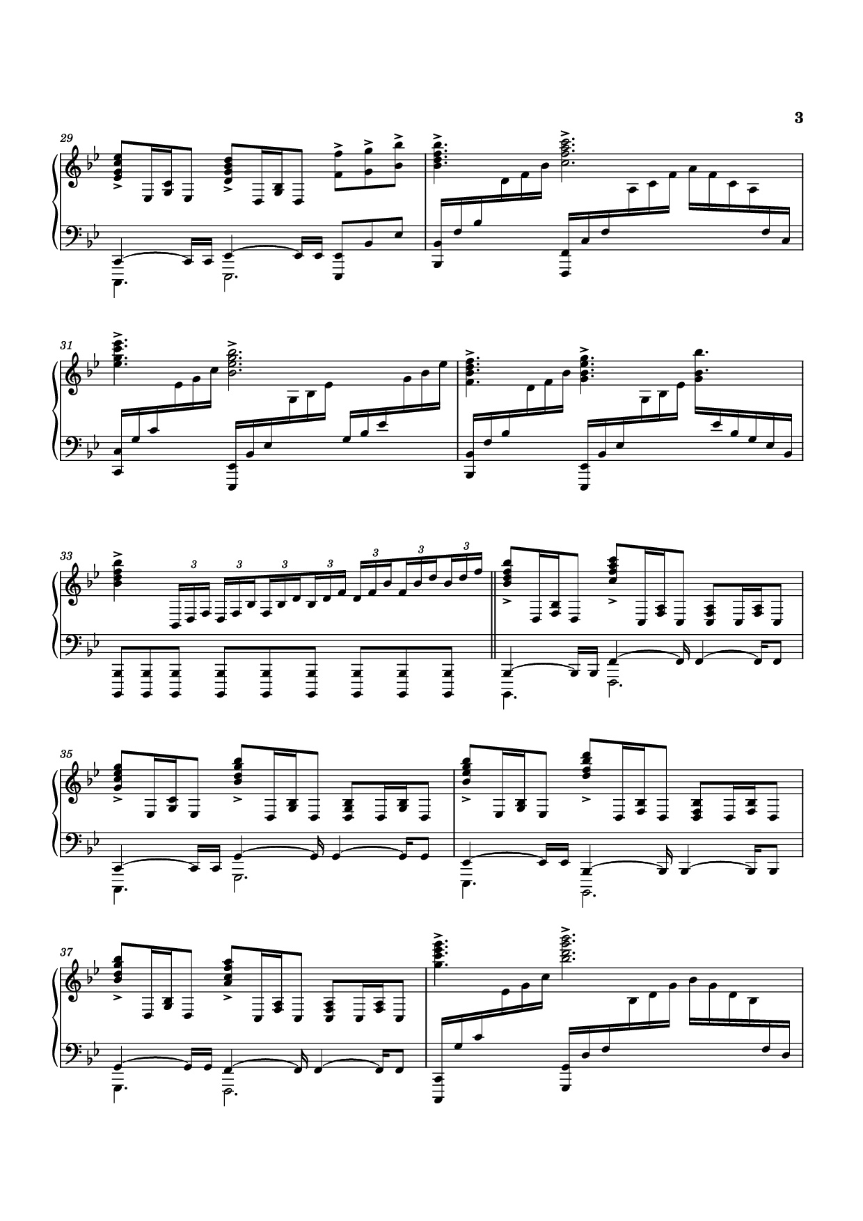 Trang 3 của Sheet nhạc PDF Piano bài hát Planet Earth II Suite Piano - Music by Hans Zimmer, Billie Ray Fingers