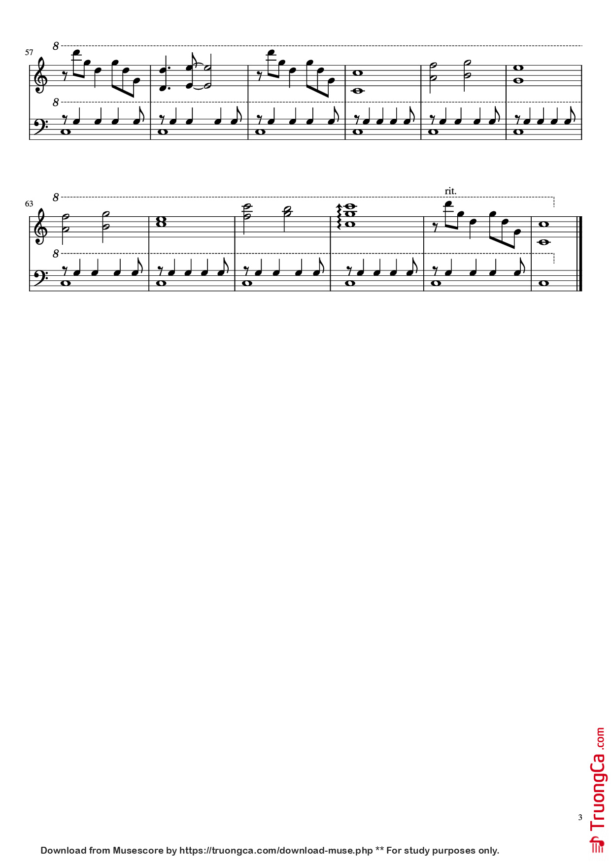 Trang 3 của Sheet nhạc PDF Piano bài hát Forrest Gump Piano - Undefined