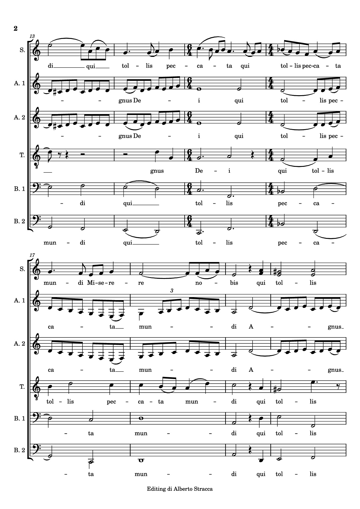 Trang 2 của Sheet nhạc PDF bài hát AGNUS DEI - Samuel BARBER
