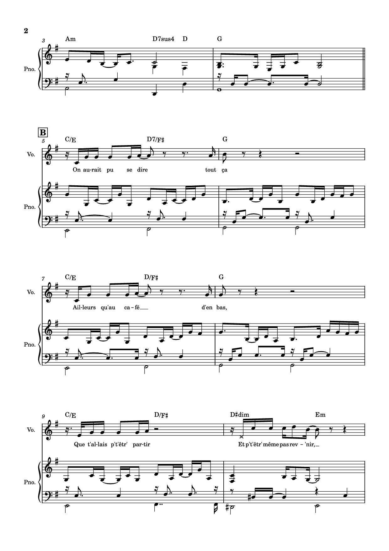 Trang 2 của Sheet nhạc PDF Piano bài hát J