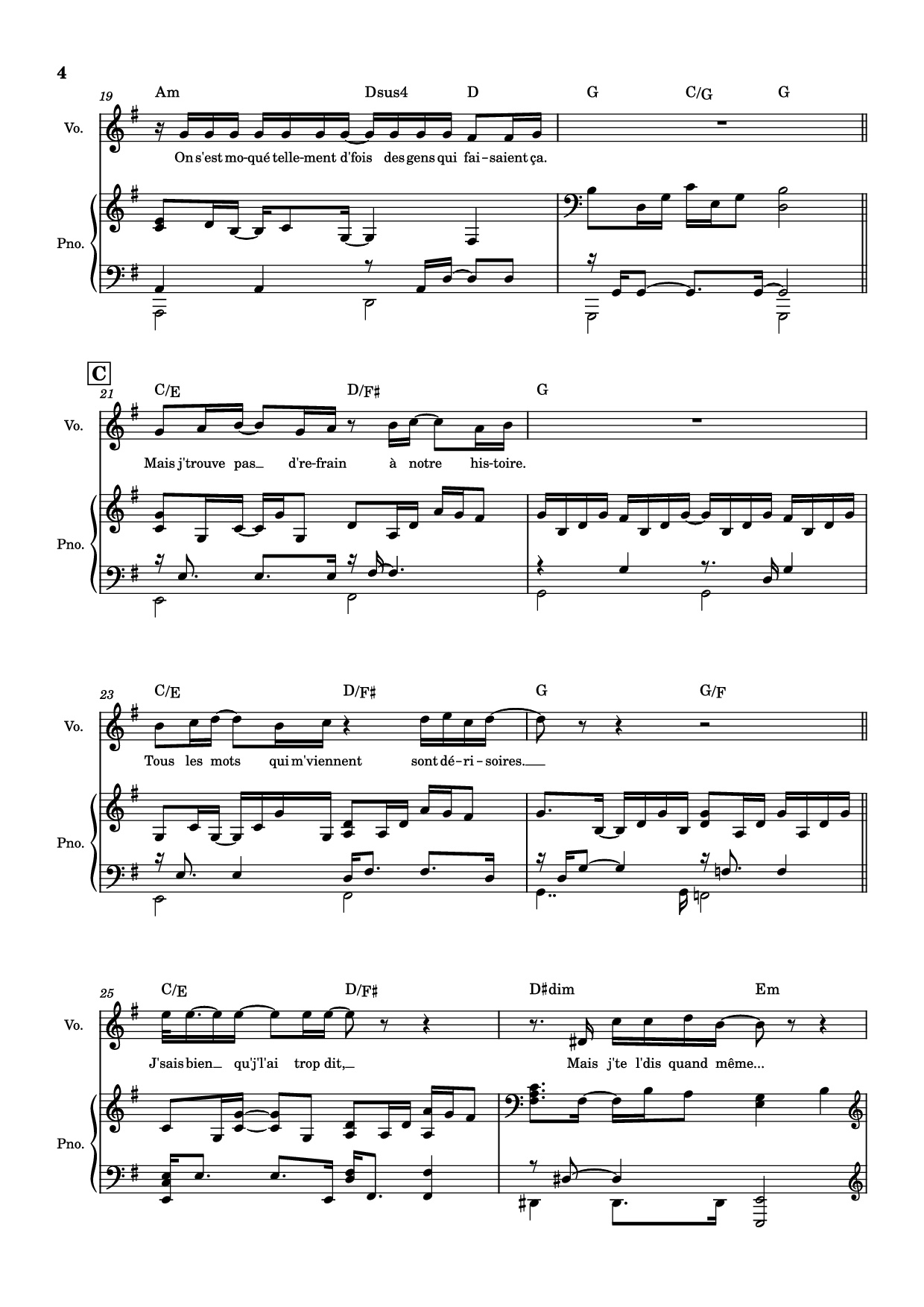 Trang 4 của Sheet nhạc PDF Piano bài hát J