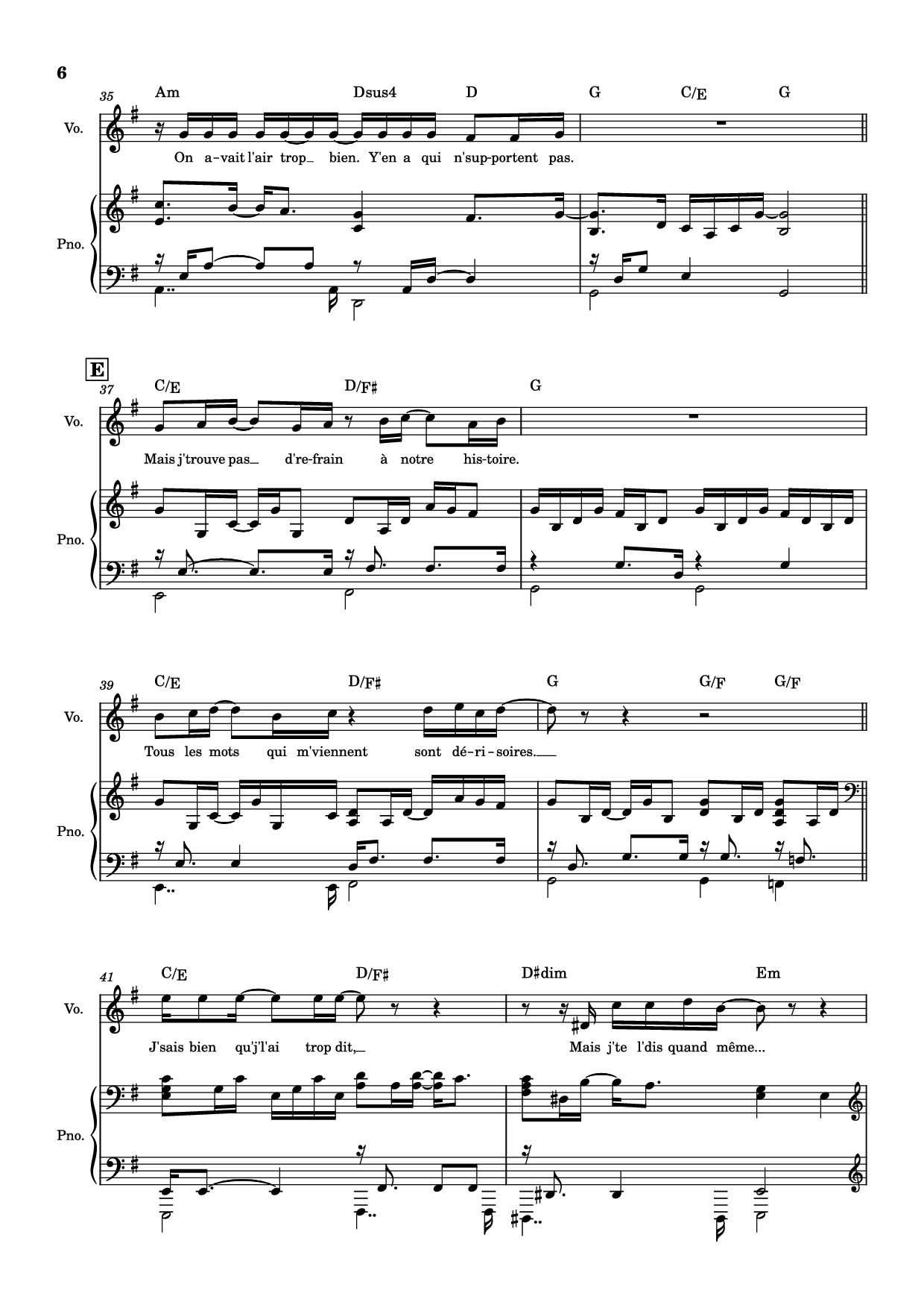 Trang 6 của Sheet nhạc PDF Piano bài hát J