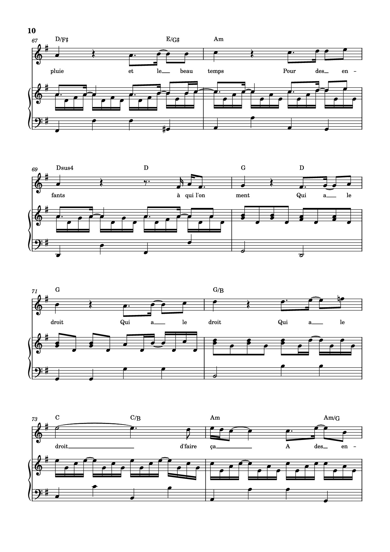 Trang 10 của Sheet nhạc PDF Piano bài hát Qui a le droit Piano - Patrick Bruel