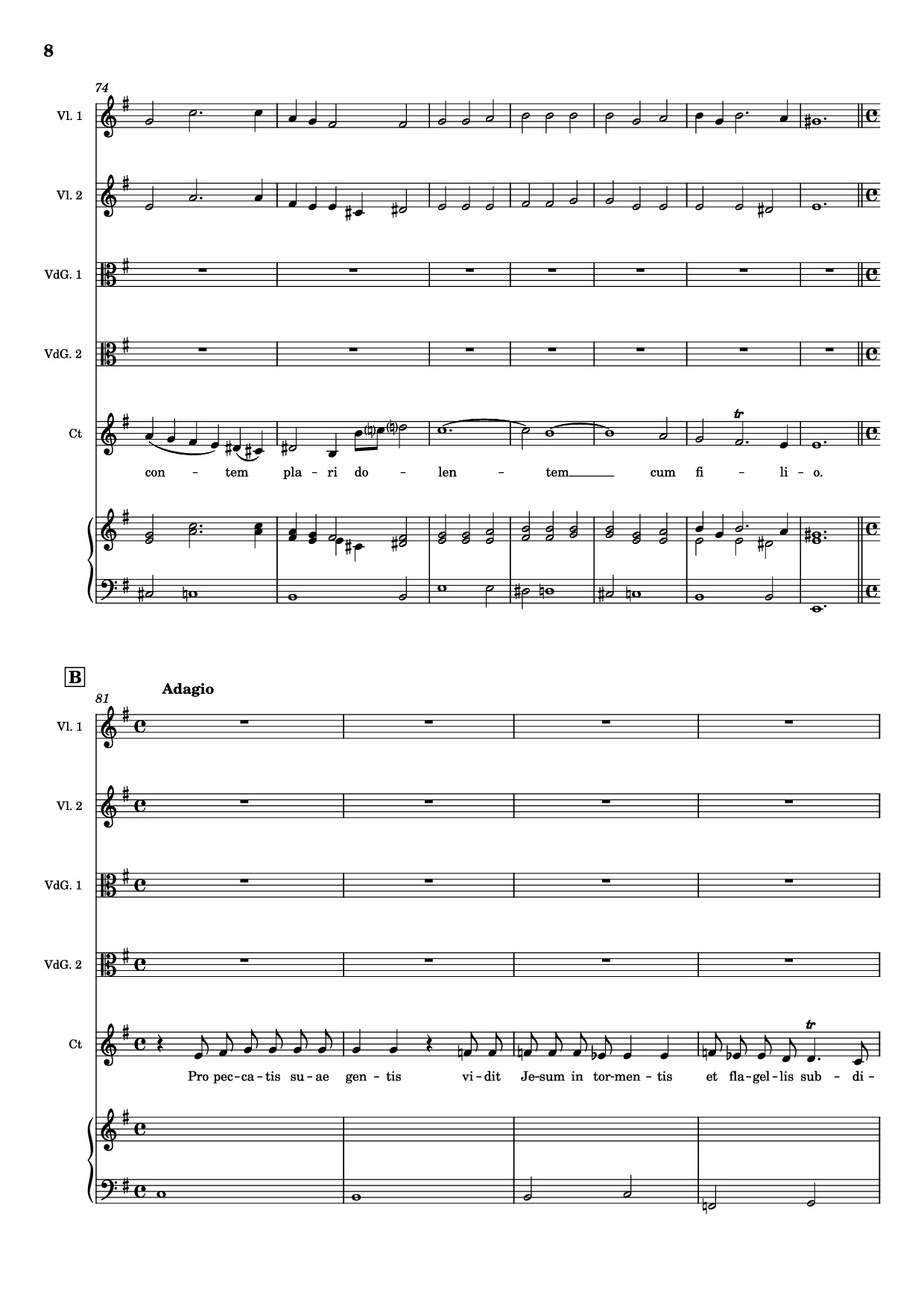 Trang 8 của Sheet nhạc PDF Piano bài hát Stabat mater (Pianto della Madonna) Piano - Giovanni Felice Sances