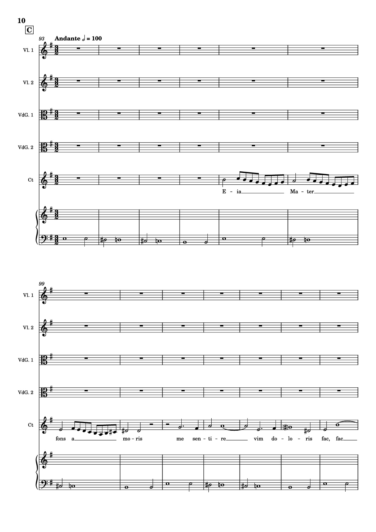 Trang 10 của Sheet nhạc PDF Piano bài hát Stabat mater (Pianto della Madonna) Piano - Giovanni Felice Sances
