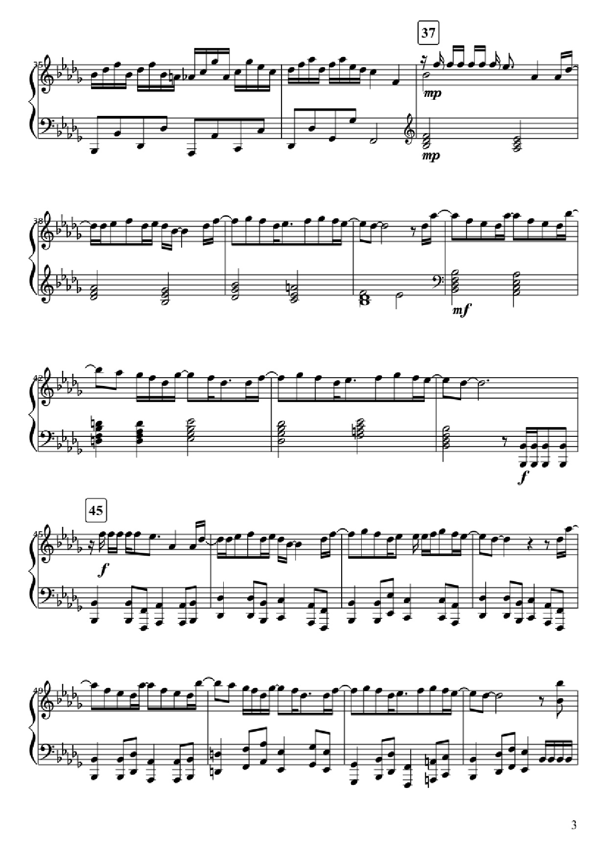 Trang 3 của Sheet nhạc PDF Piano bài hát It