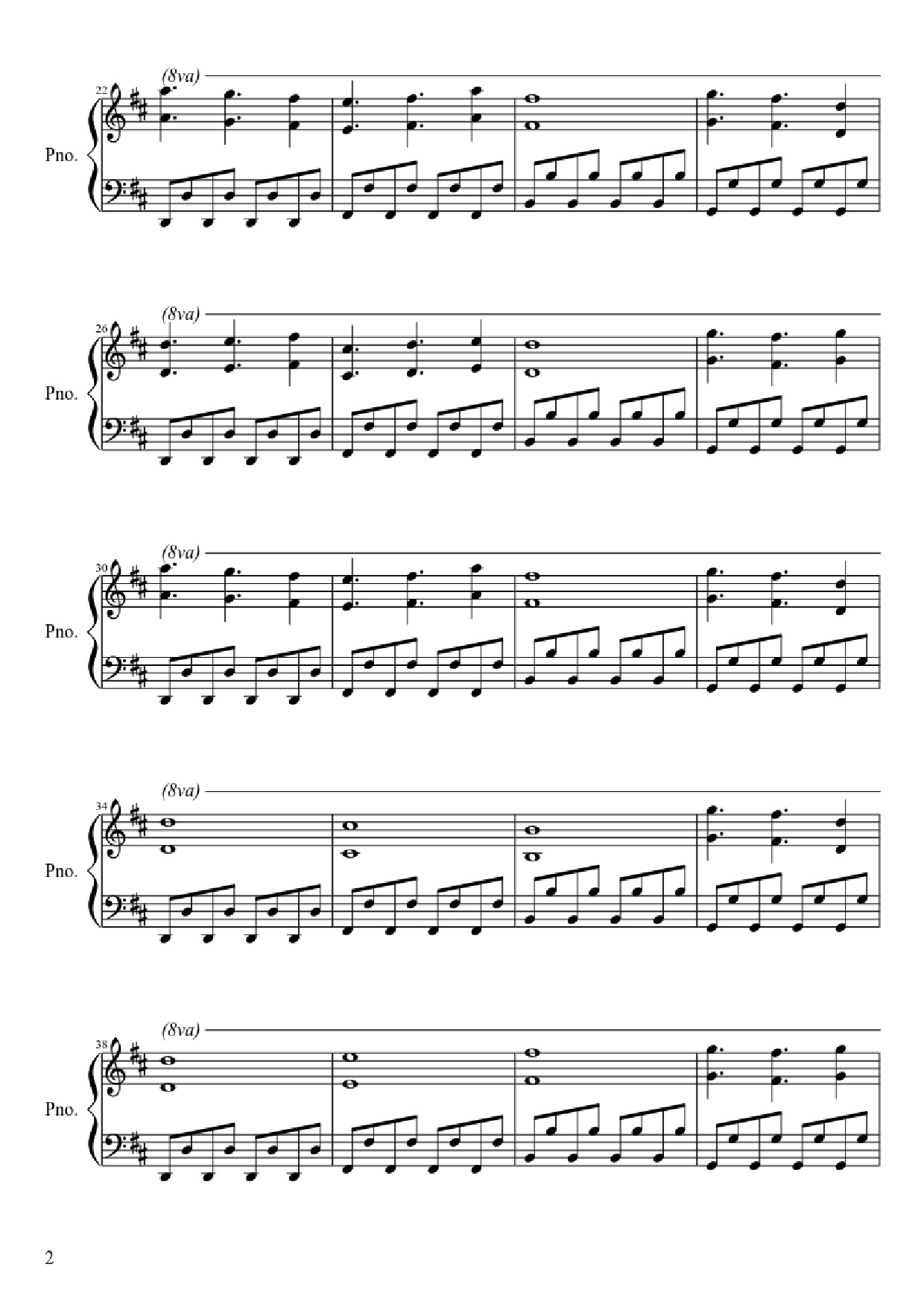 Trang 2 của Sheet nhạc PDF Piano bài hát Gigi d