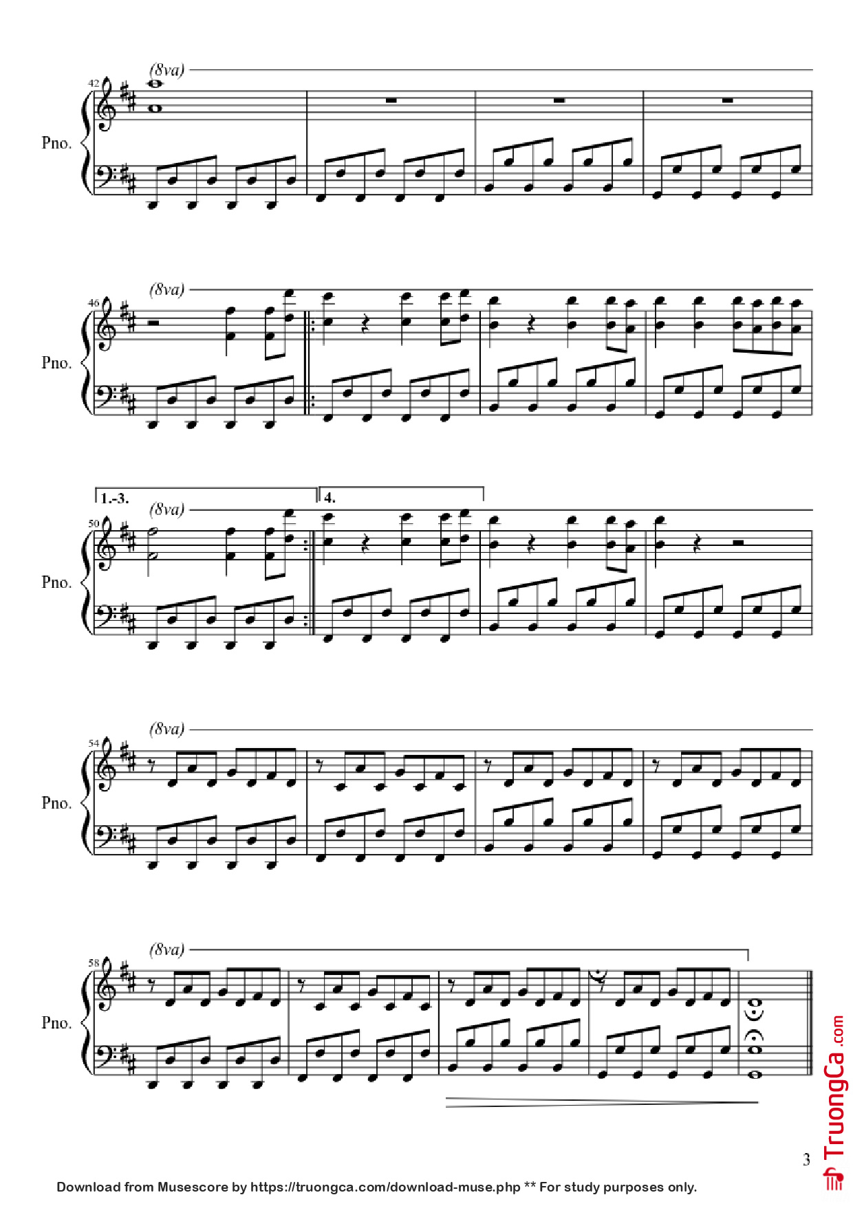 Trang 3 của Sheet nhạc PDF Piano bài hát Gigi d