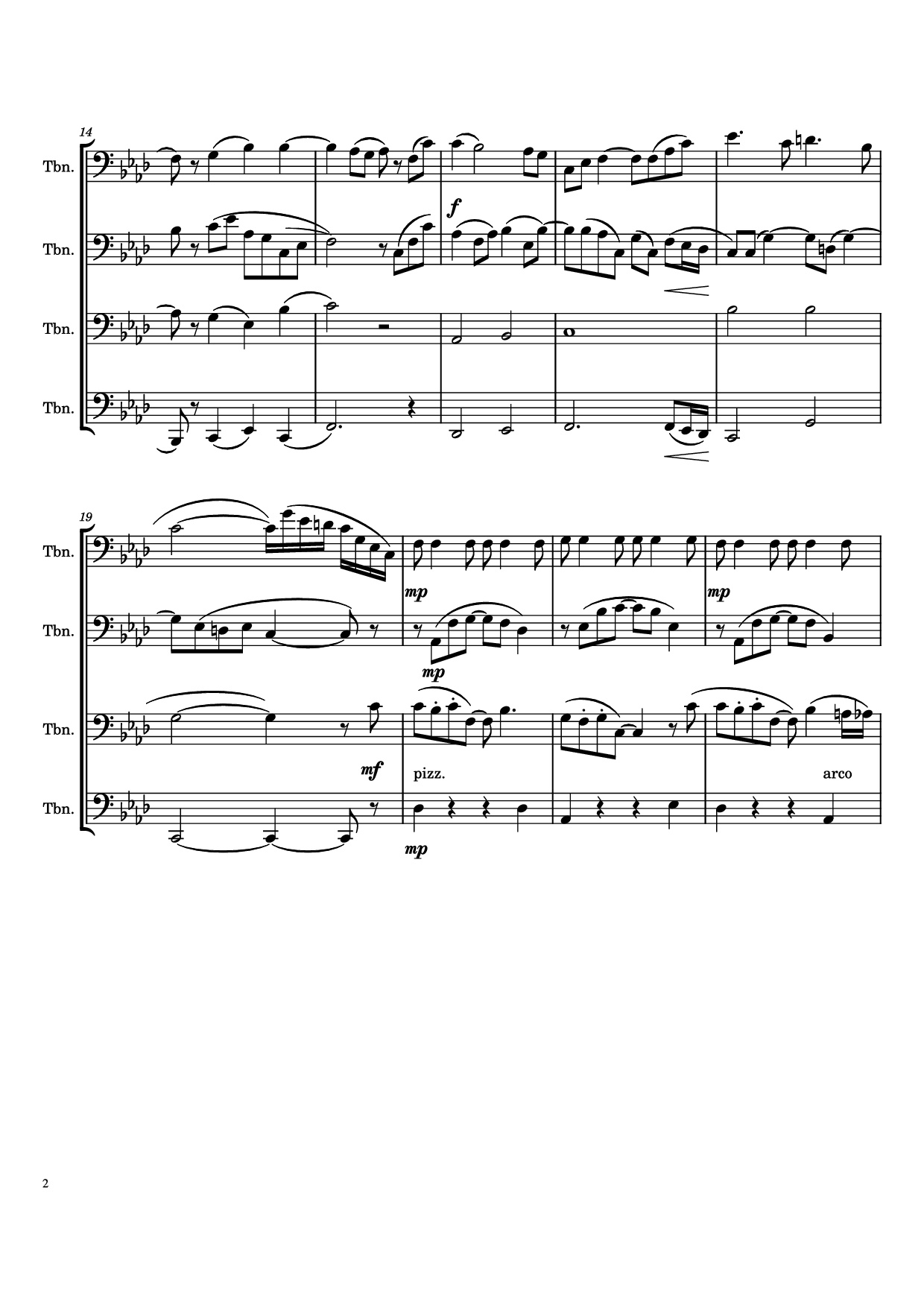 Trang 2 của Sheet nhạc PDF bài hát The Legend of Ashitaka - Joe Hisaishi