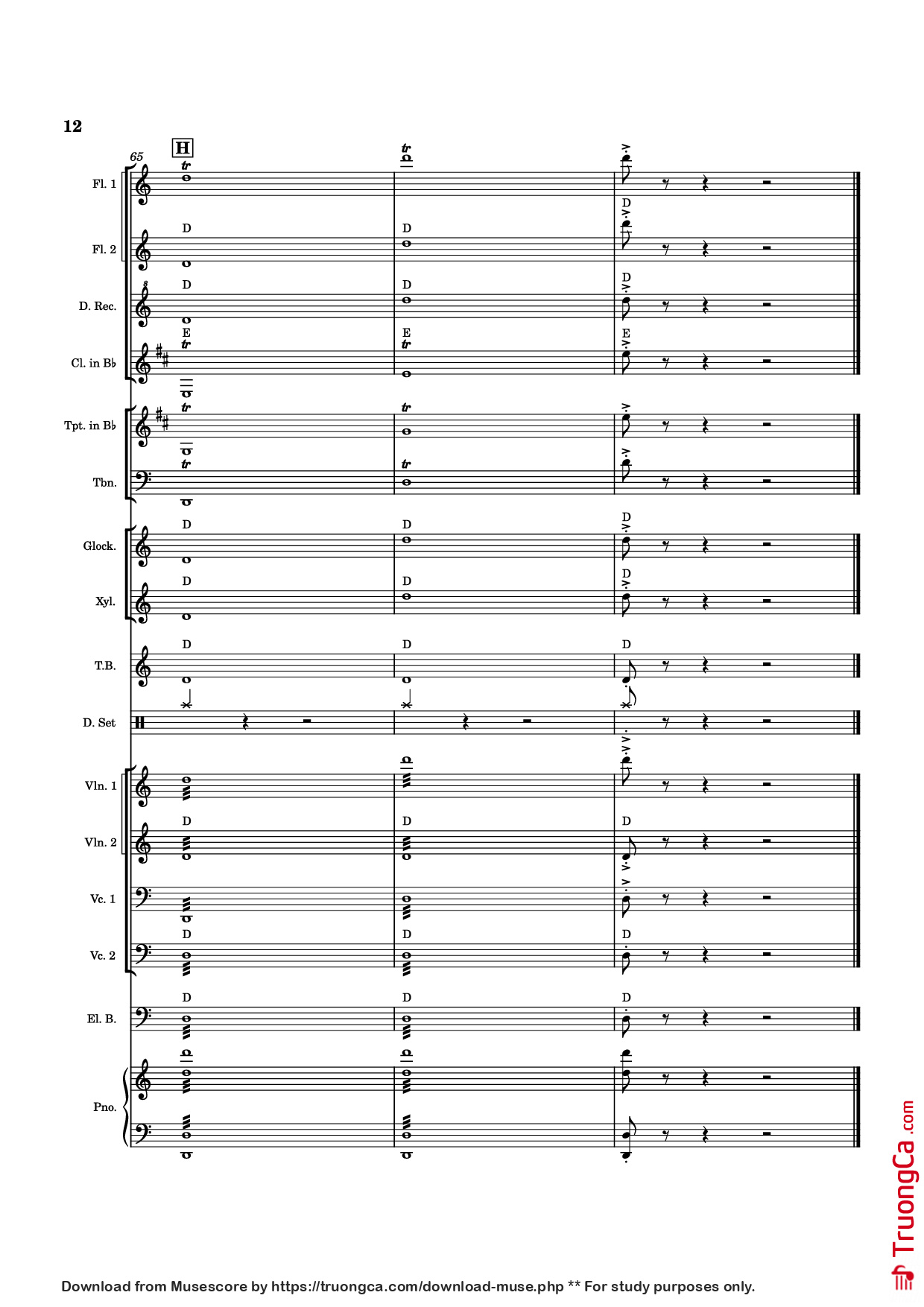 Trang 12 của Sheet nhạc PDF Piano bài hát In the Hall of the Mountain King Piano - Eduard Grieg