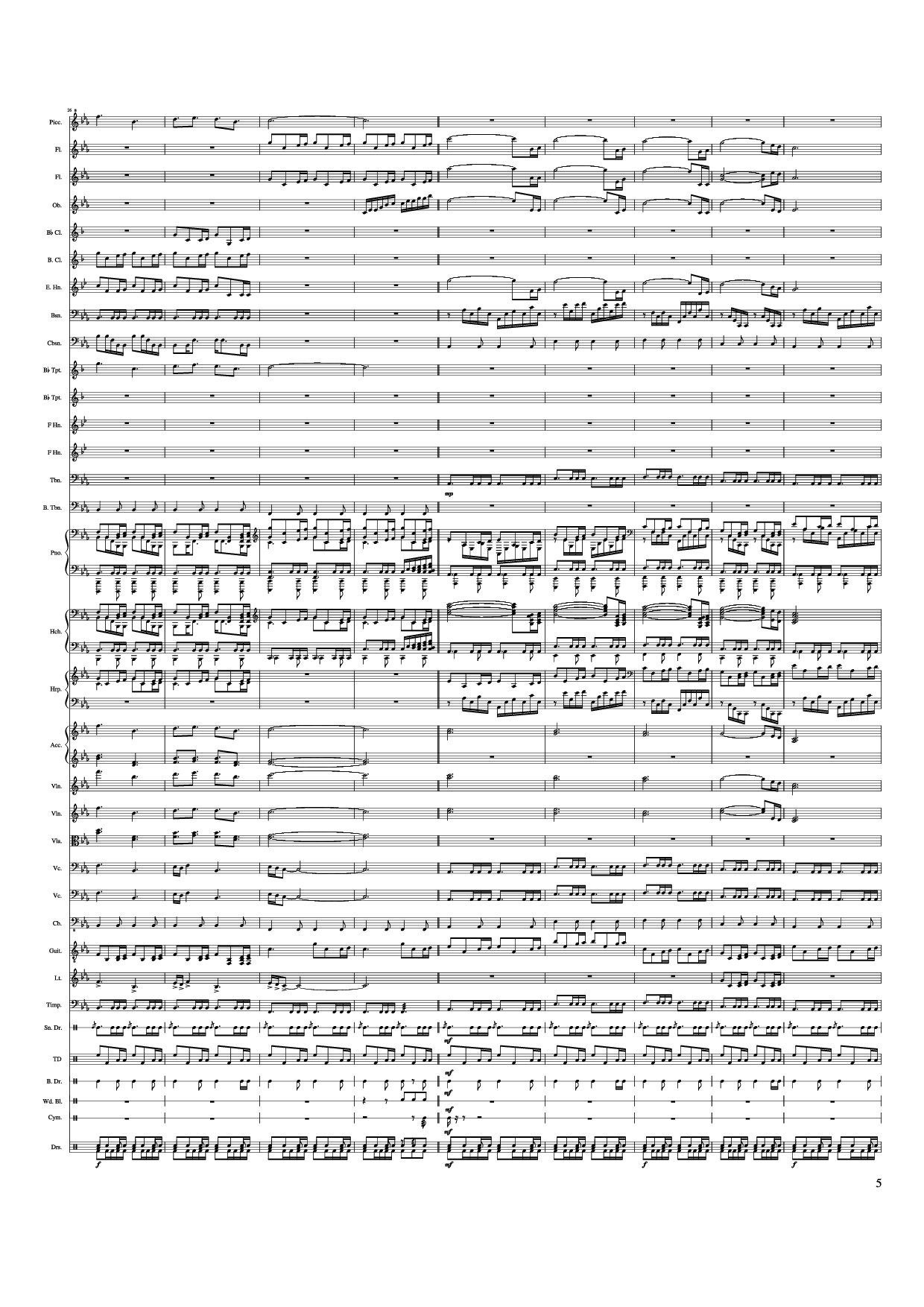 Trang 5 của Sheet nhạc PDF Piano bài hát Game of Thrones Theme Piano - Ramin Djawadi