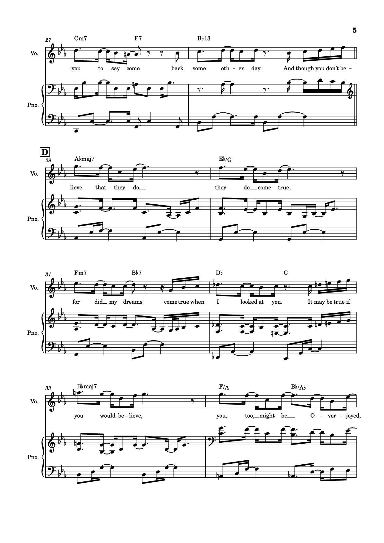 Trang 5 của Sheet nhạc PDF Piano bài hát Overjoyed Piano-vocal - Stevie Wonder