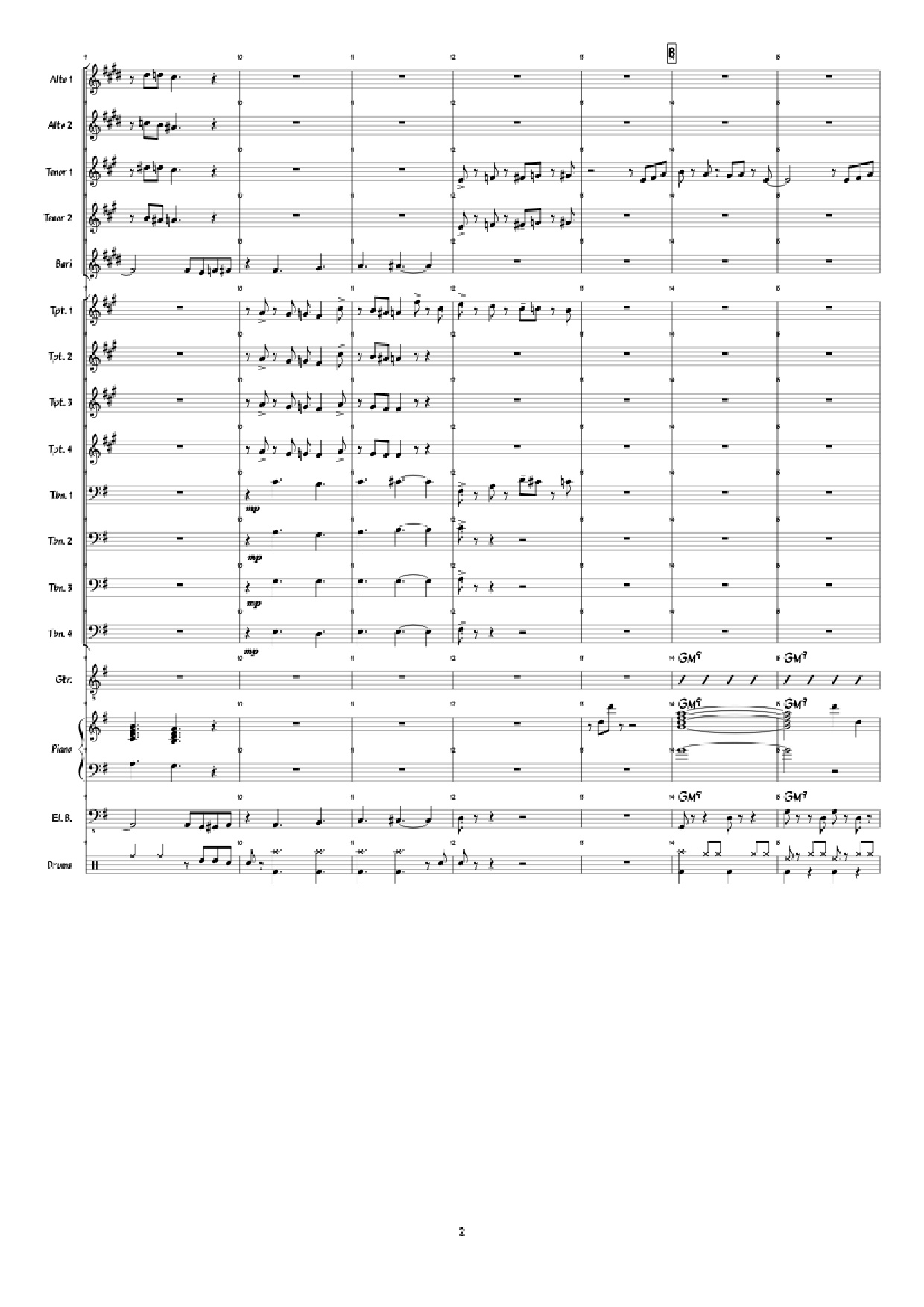 Trang 2 của Sheet nhạc PDF Piano bài hát Super Mario 3D World: Credits Roll Piano - Arranged by: Jimmy Dunning