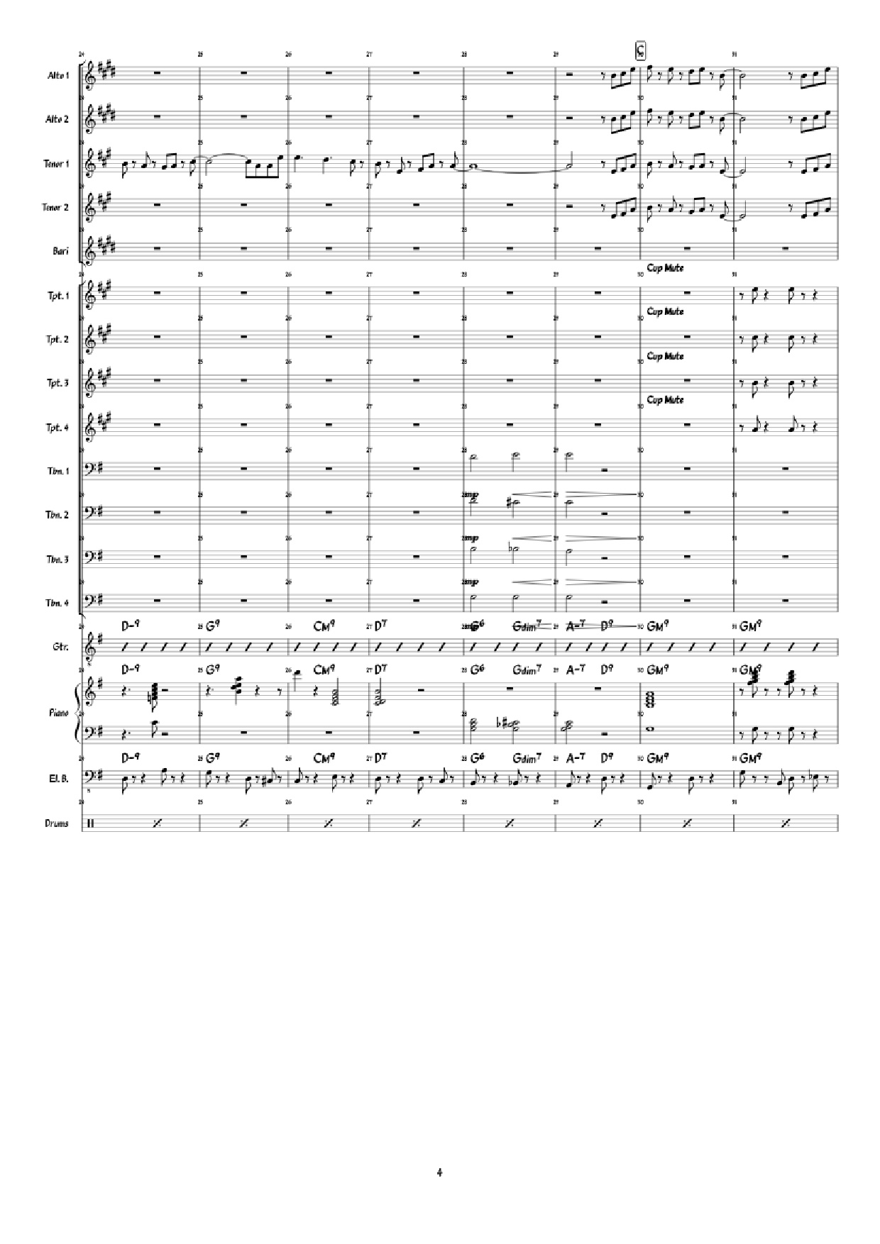 Trang 4 của Sheet nhạc PDF Piano bài hát Super Mario 3D World: Credits Roll Piano - Arranged by: Jimmy Dunning