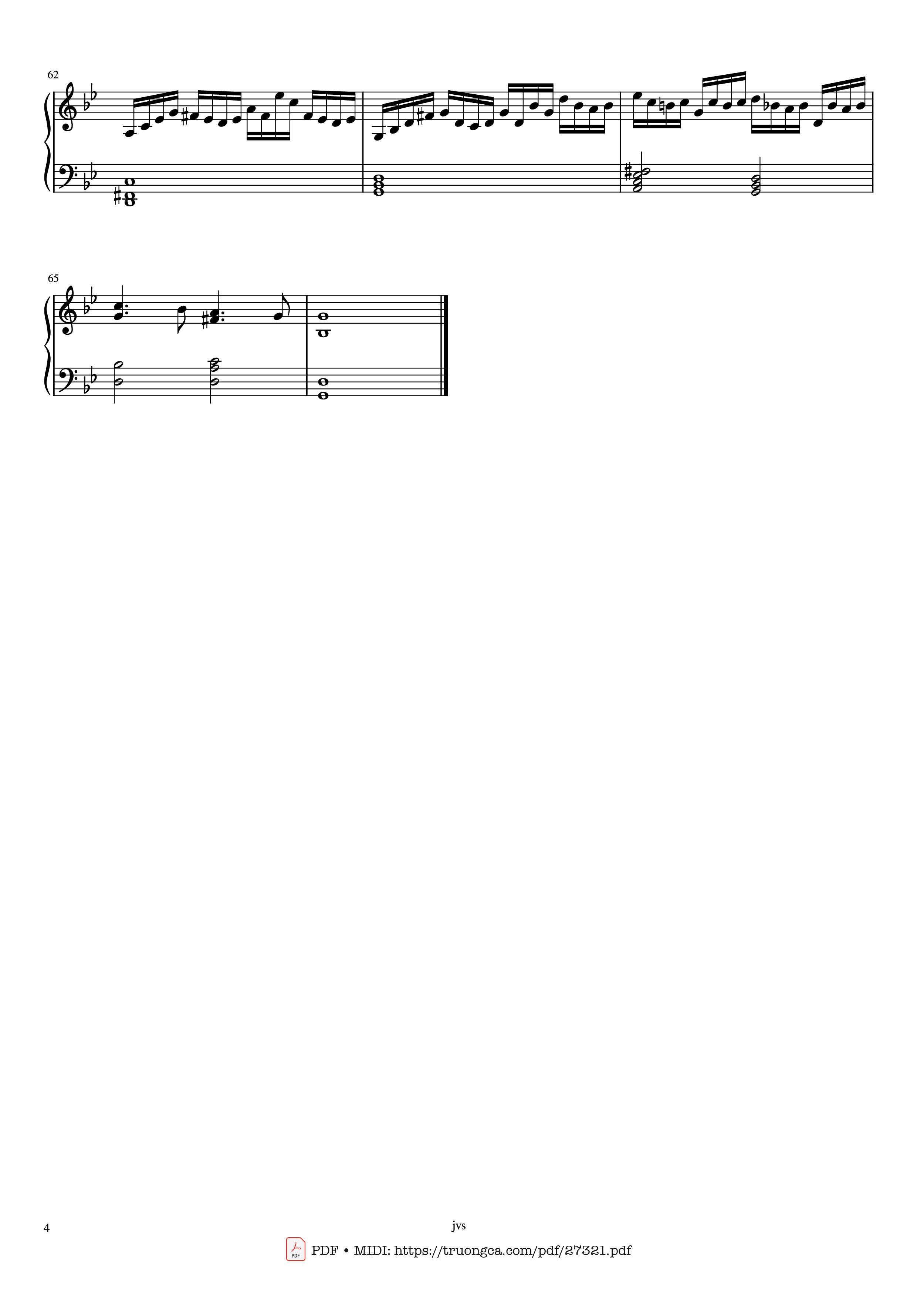 Trang 4 của Sheet nhạc PDF Piano bài hát G minor Piano - J.S. Bach