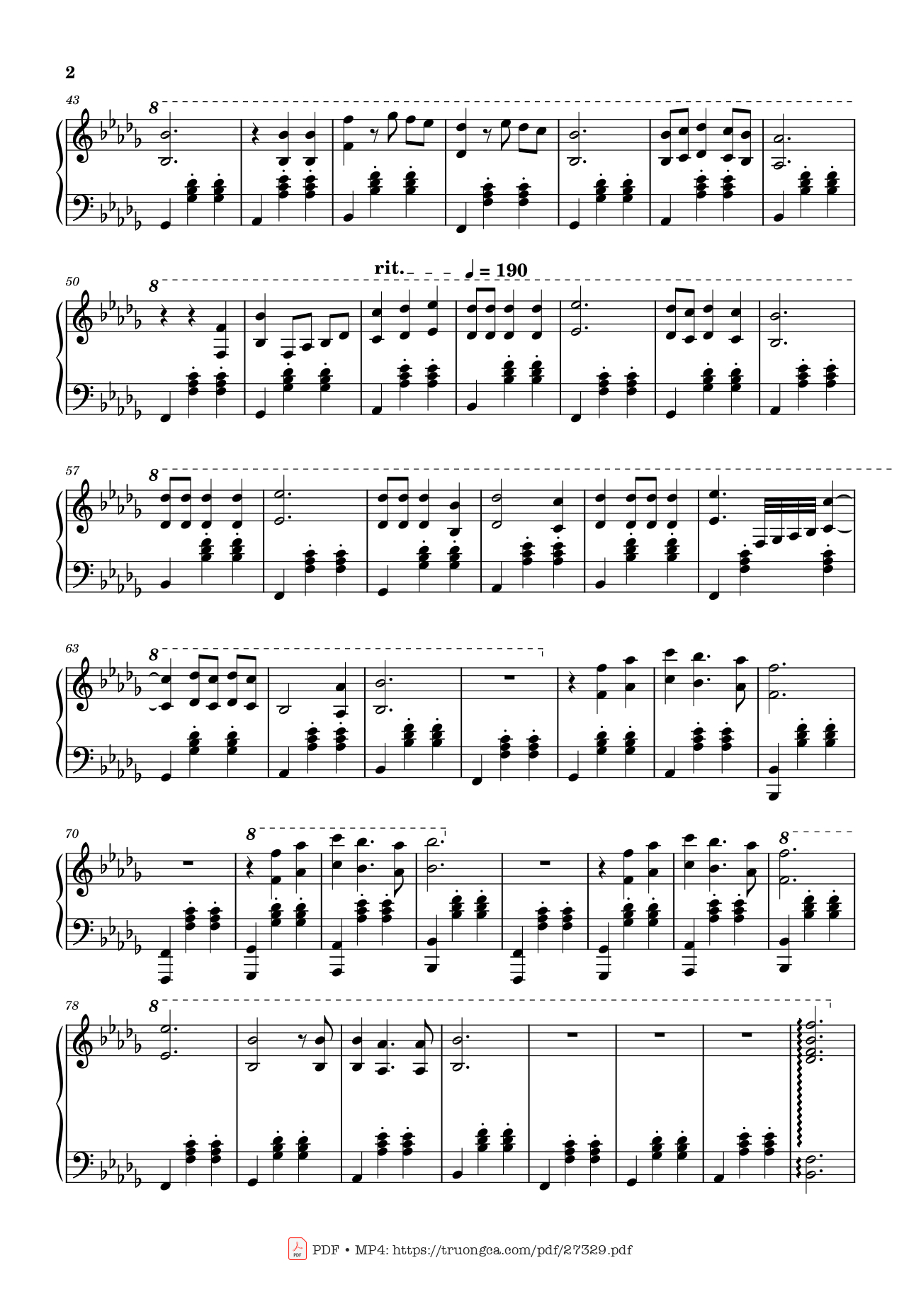 Trang 2 của Sheet nhạc PDF Piano bài hát Love Story Piano - Adila Sedraïa