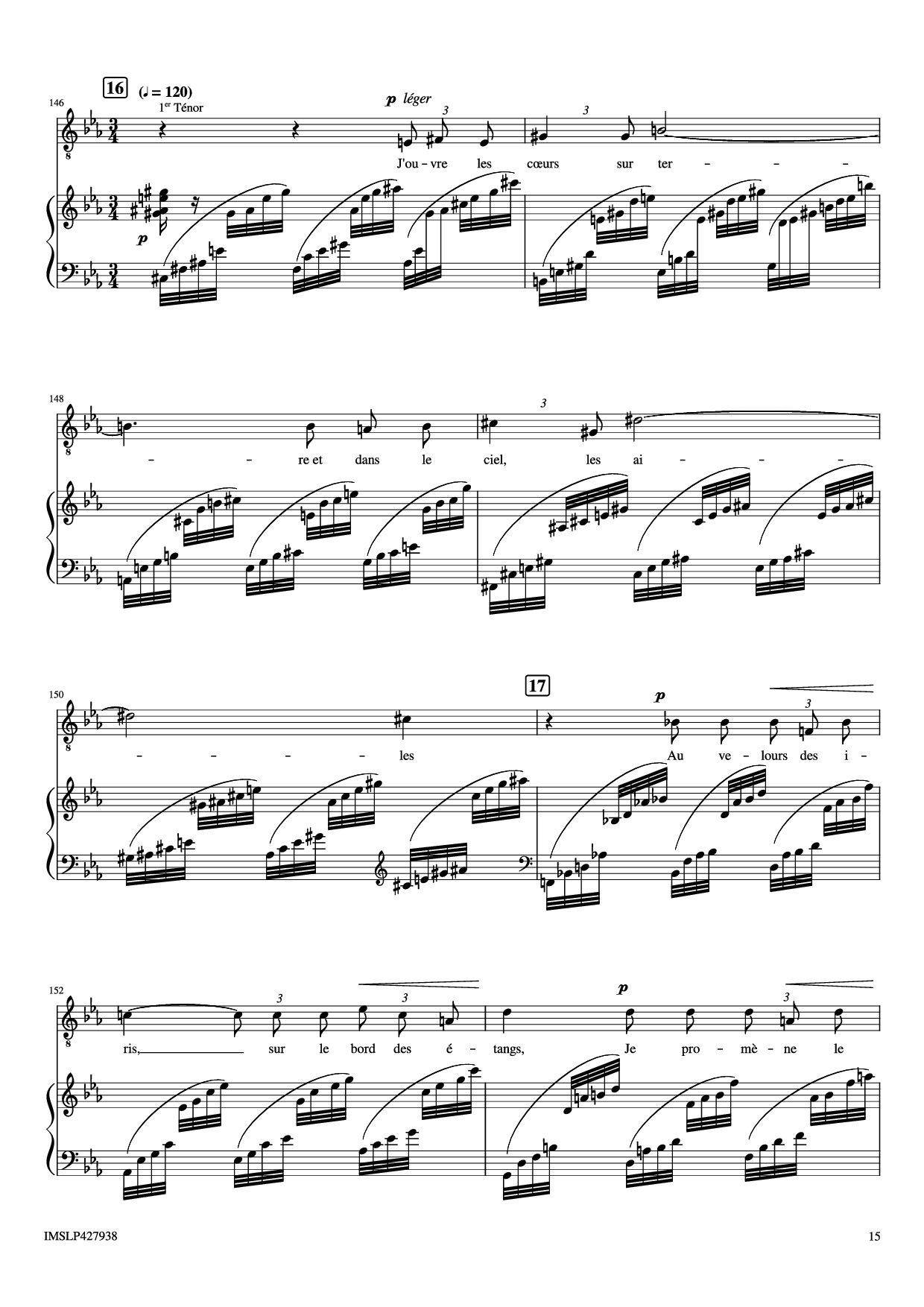 Trang 15 của Sheet nhạc PDF Piano bài hát Renouveau Piano - Lili BOULANGER