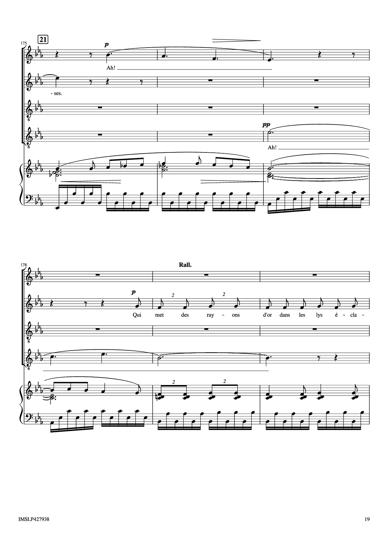 Trang 19 của Sheet nhạc PDF Piano bài hát Renouveau Piano - Lili BOULANGER