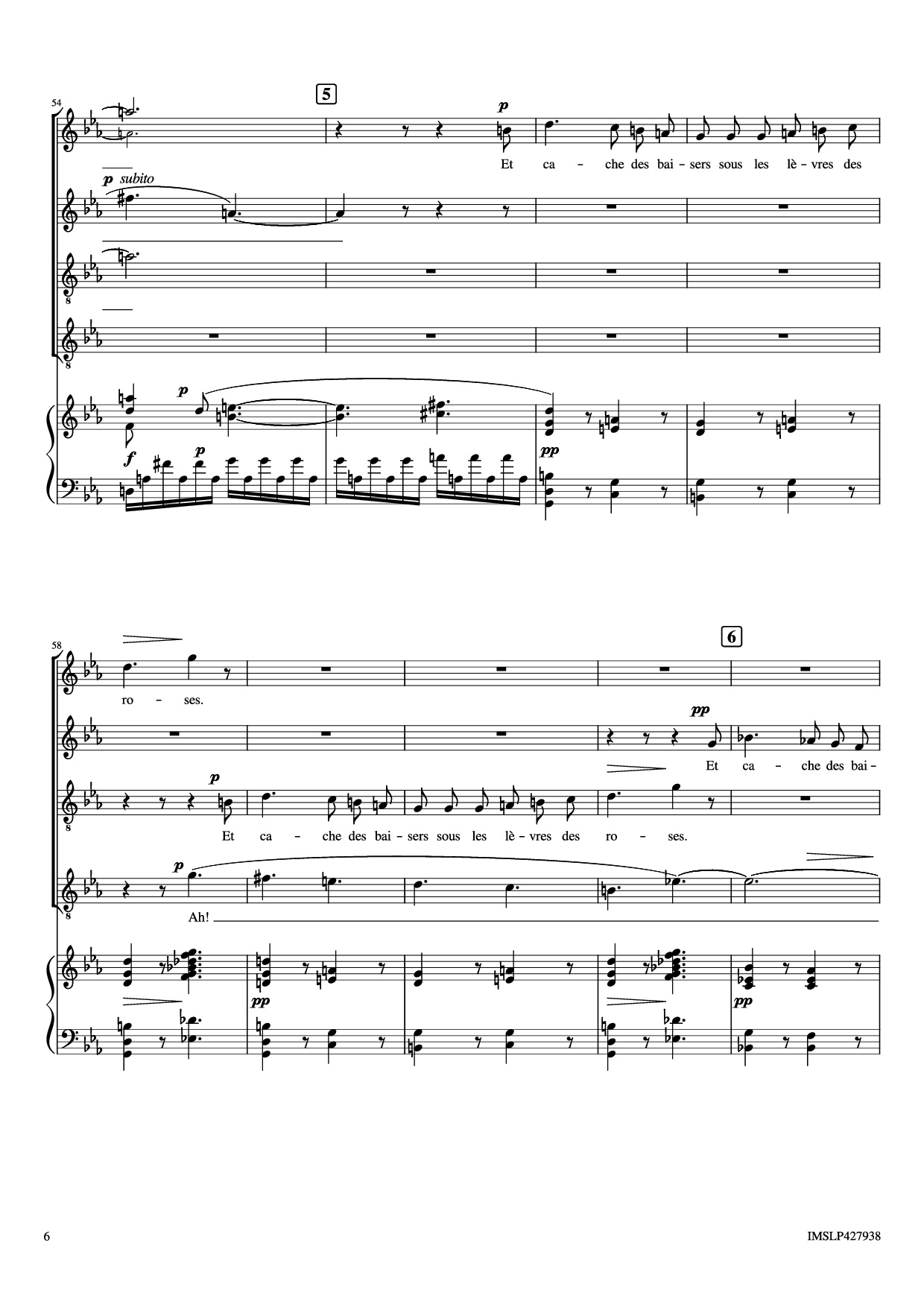 Trang 6 của Sheet nhạc PDF Piano bài hát Renouveau Piano - Lili BOULANGER