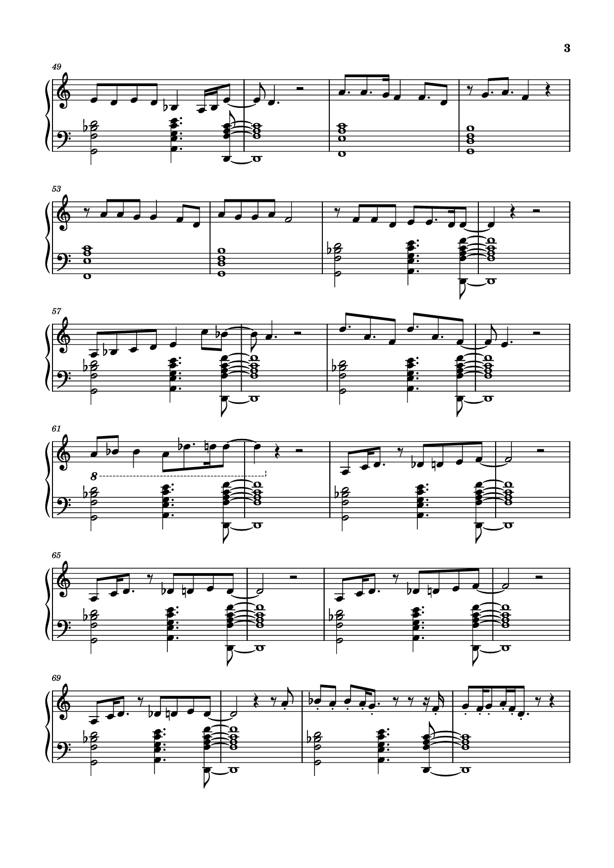 Trang 3 của Sheet nhạc PDF Piano bài hát Stronger Than Me Piano - Undefined